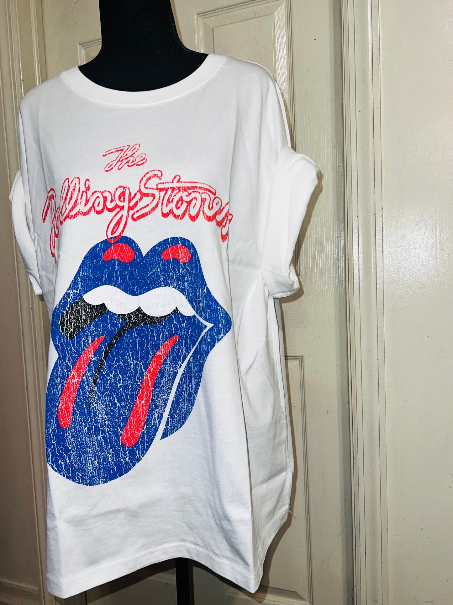 The Rolling Stones Oversized Distressed Tee