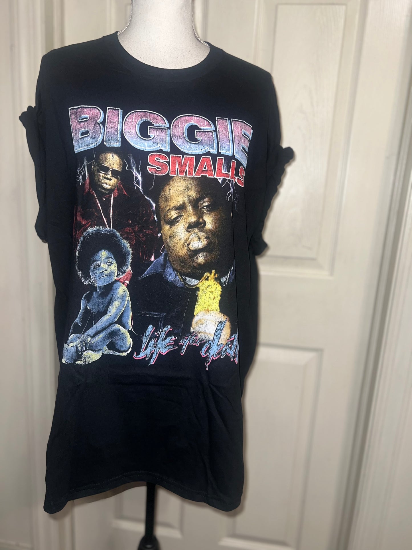 Biggie Smalls Oversized Distressed Tee