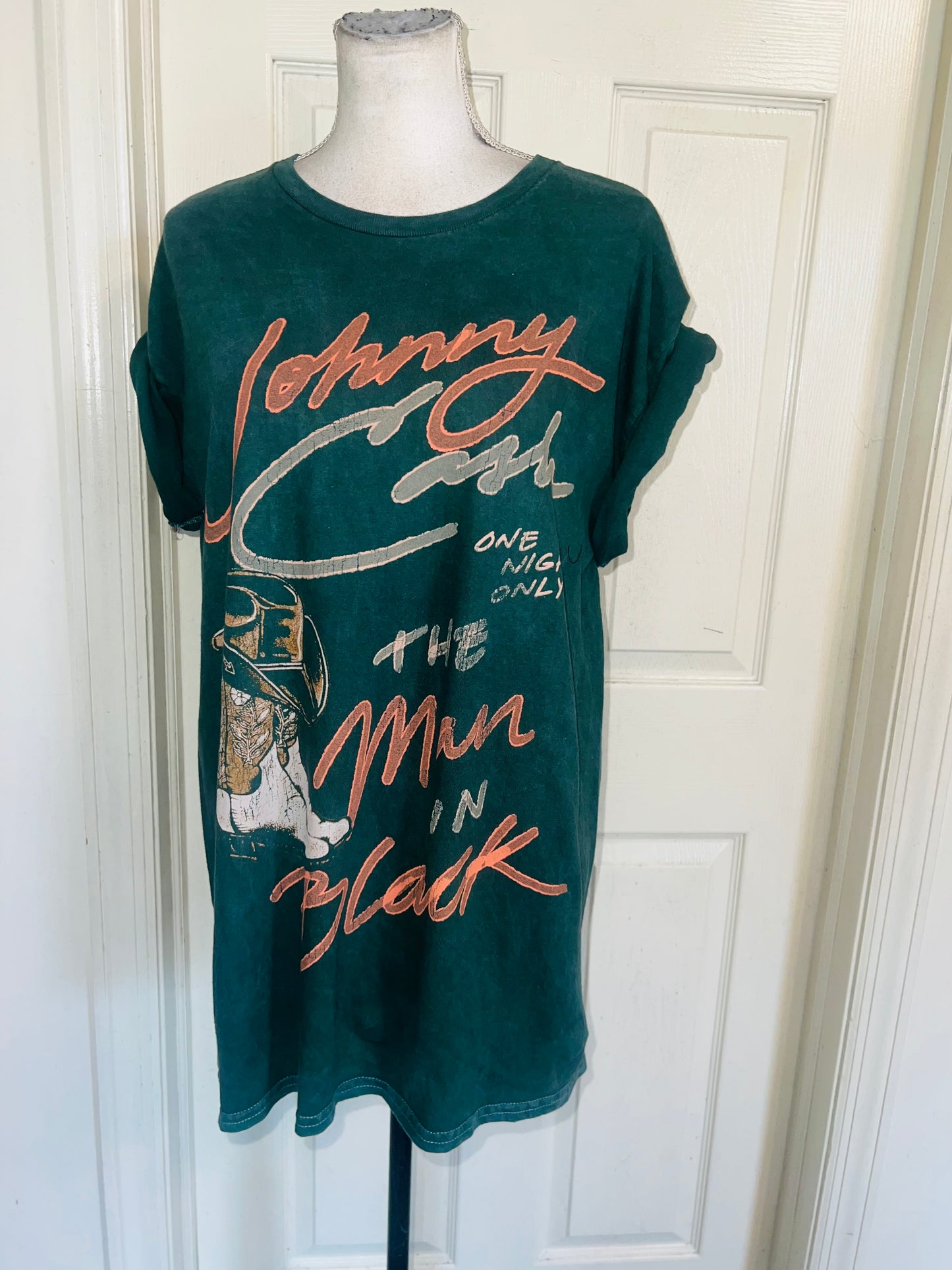 Johnny Cash Oversized Distressed Tee