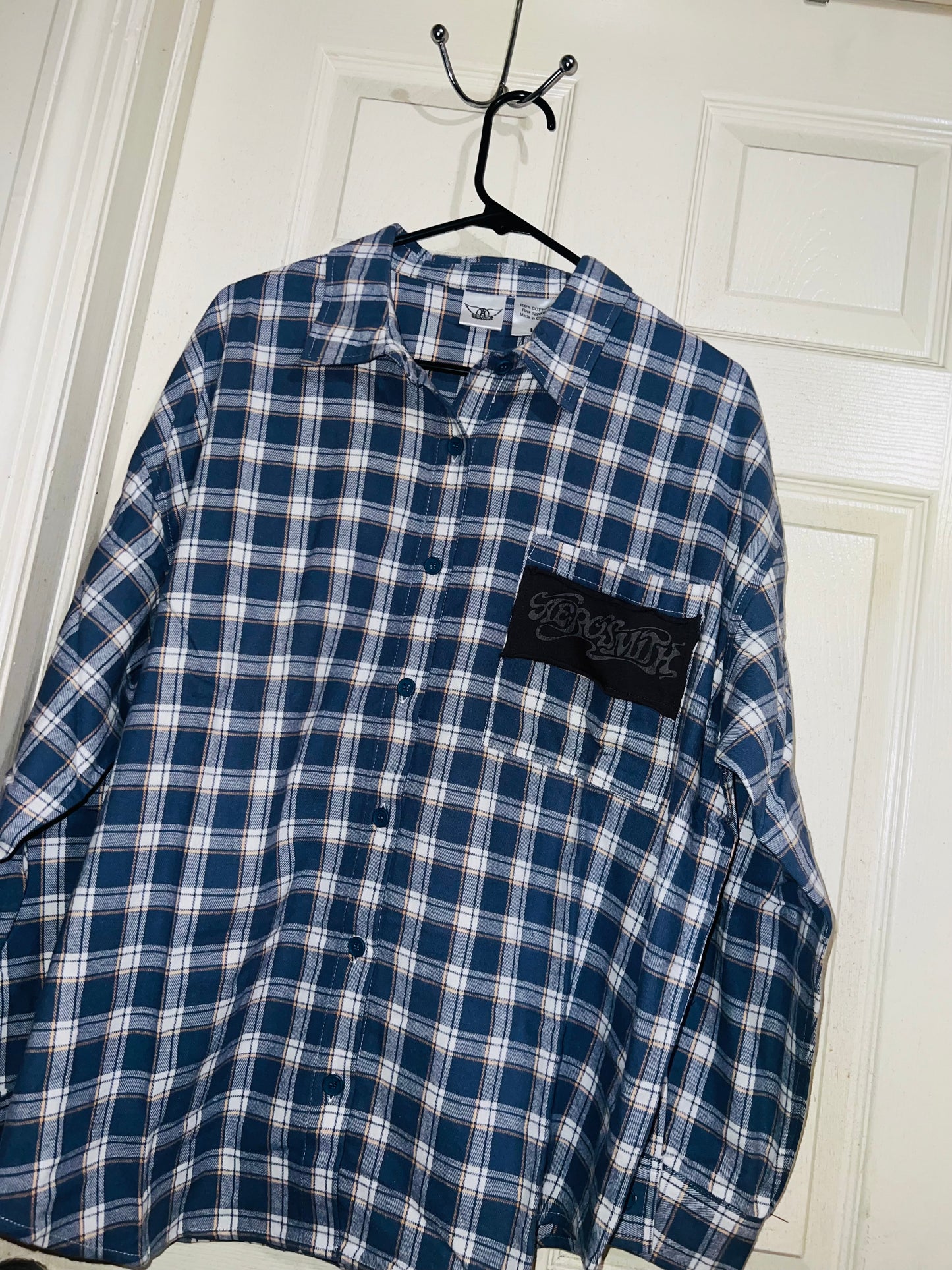 Aerosmith Oversized Flannel with a Backpatch