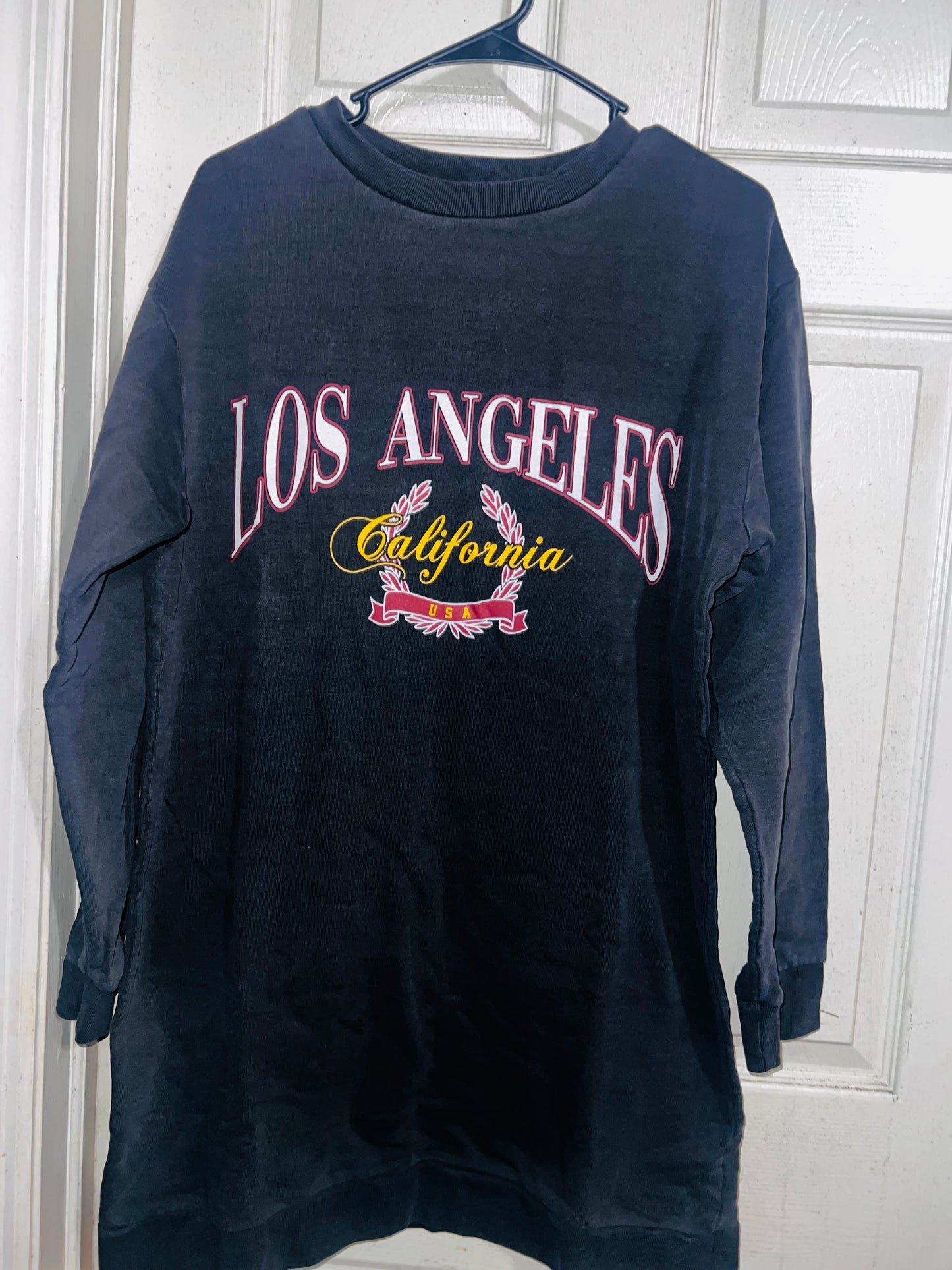 Los Angeles Oversized Long Sweatshirt/Dress