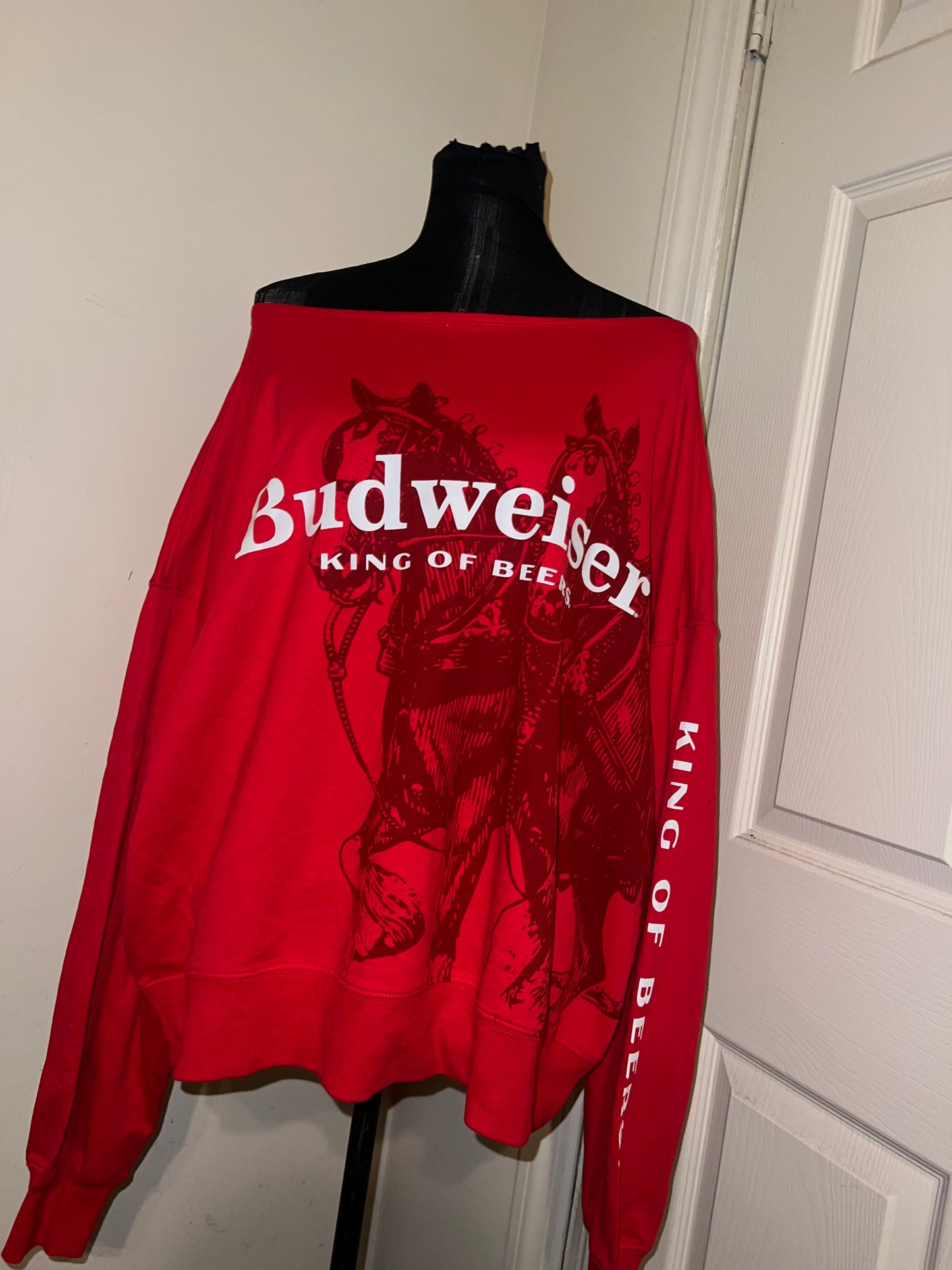 Budweiser Oversized Distressed OFTS Sweatshirt