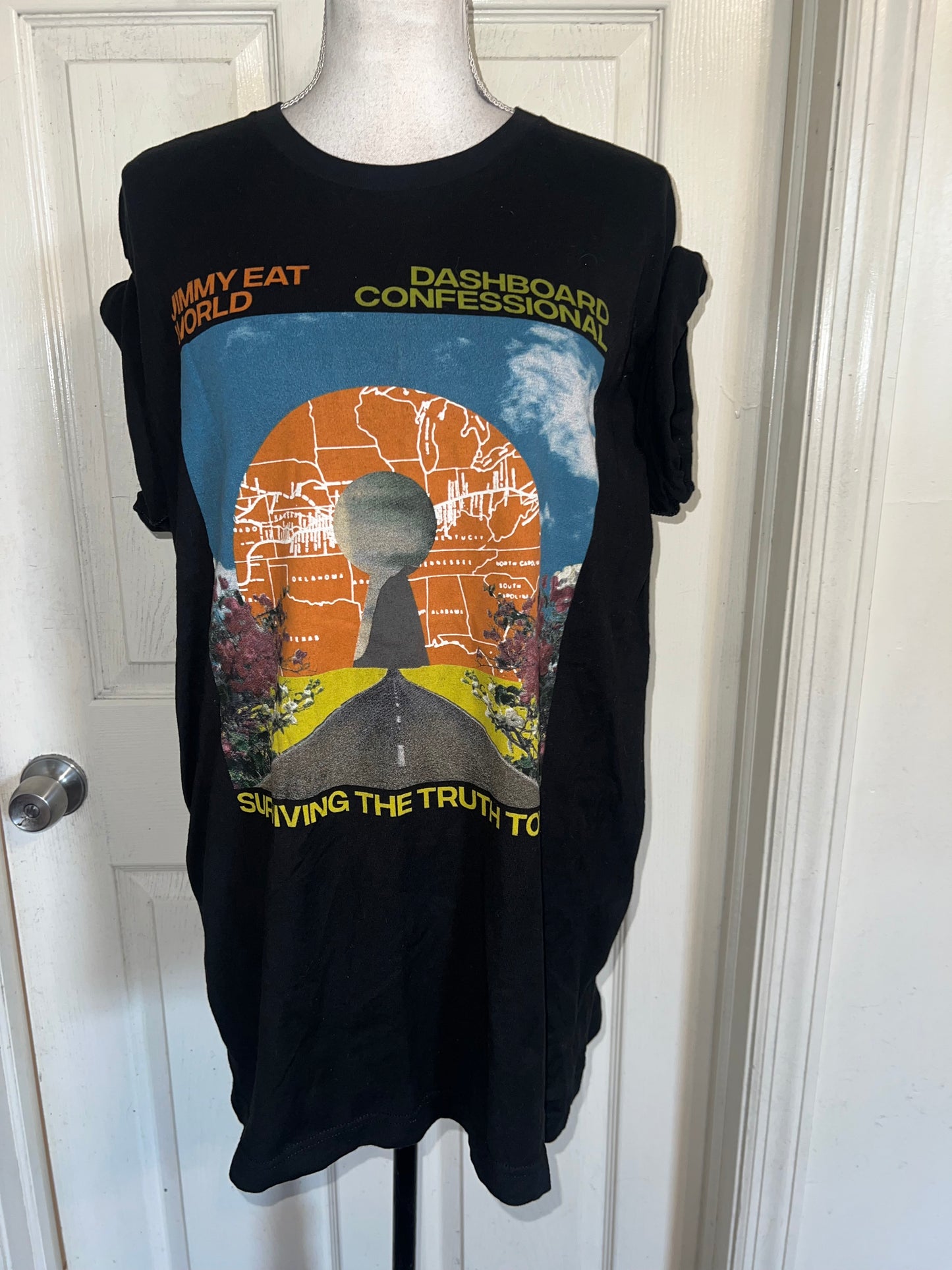 Dashboard Confessional / Jimmy Eat World Double Sided Distressed Tee