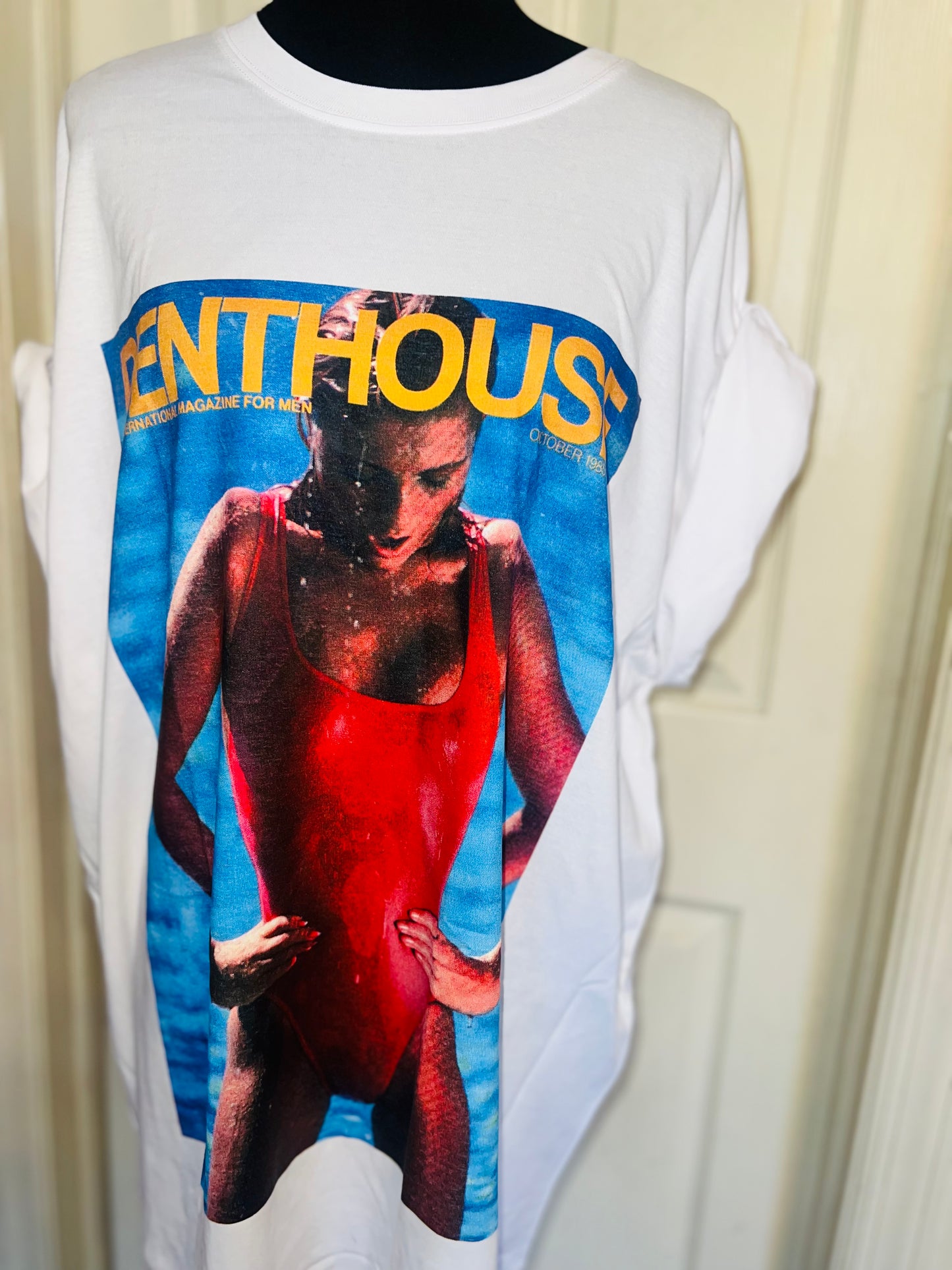 Penthouse Oversized Distressed Tee