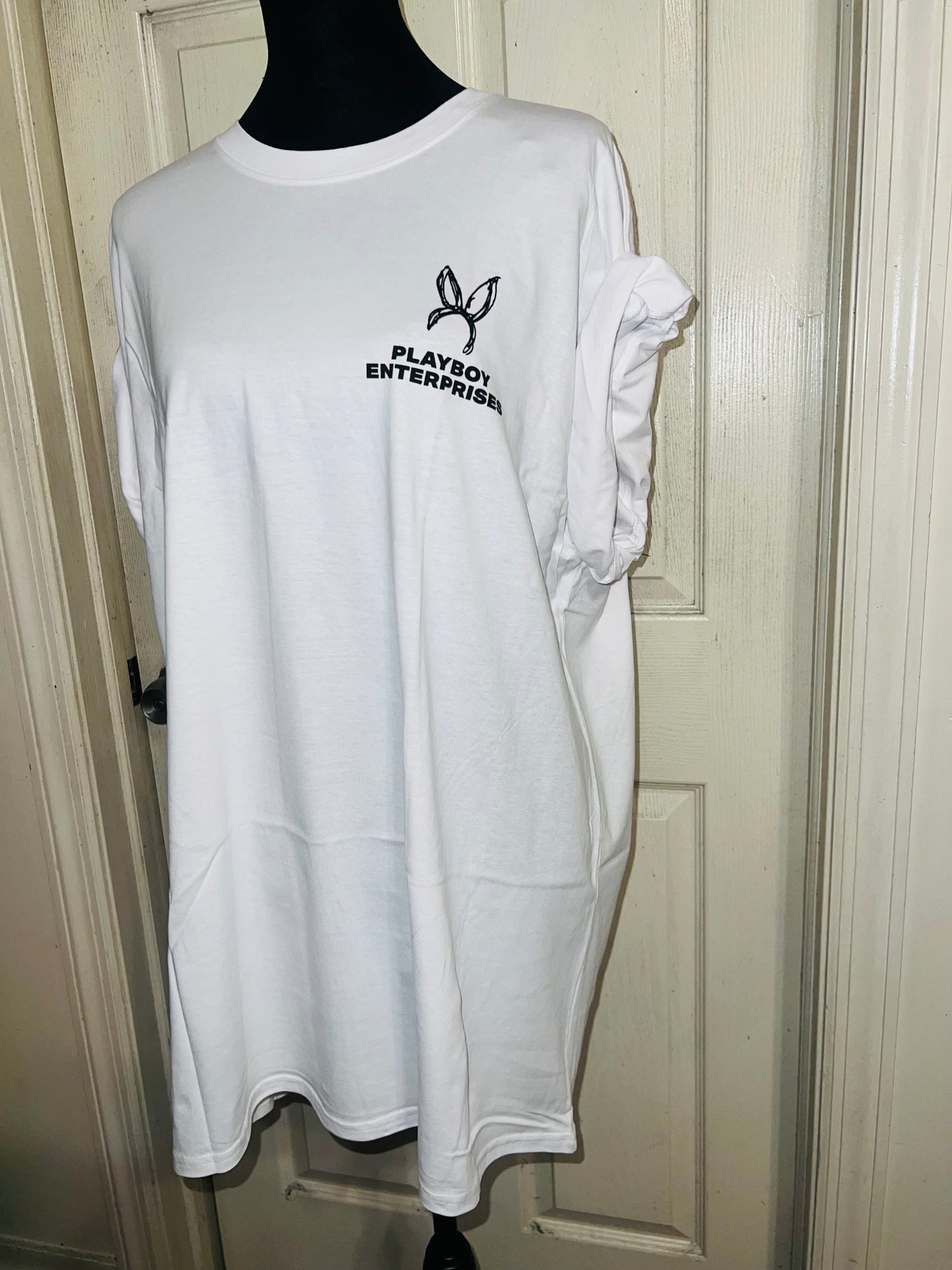 Playboy Double Sided Oversized Distressed Tee