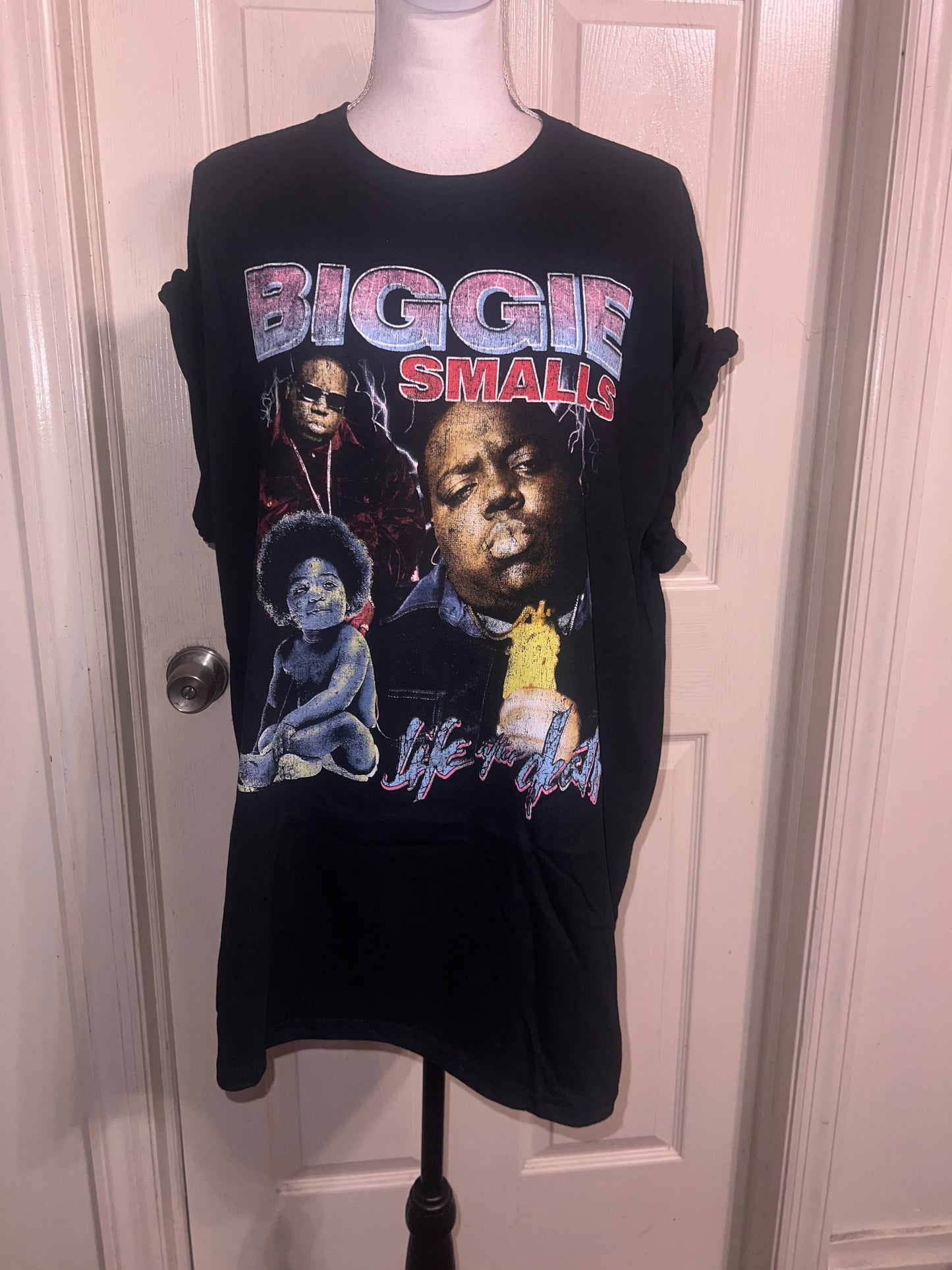 Biggie Smalls Oversized Distressed Tee