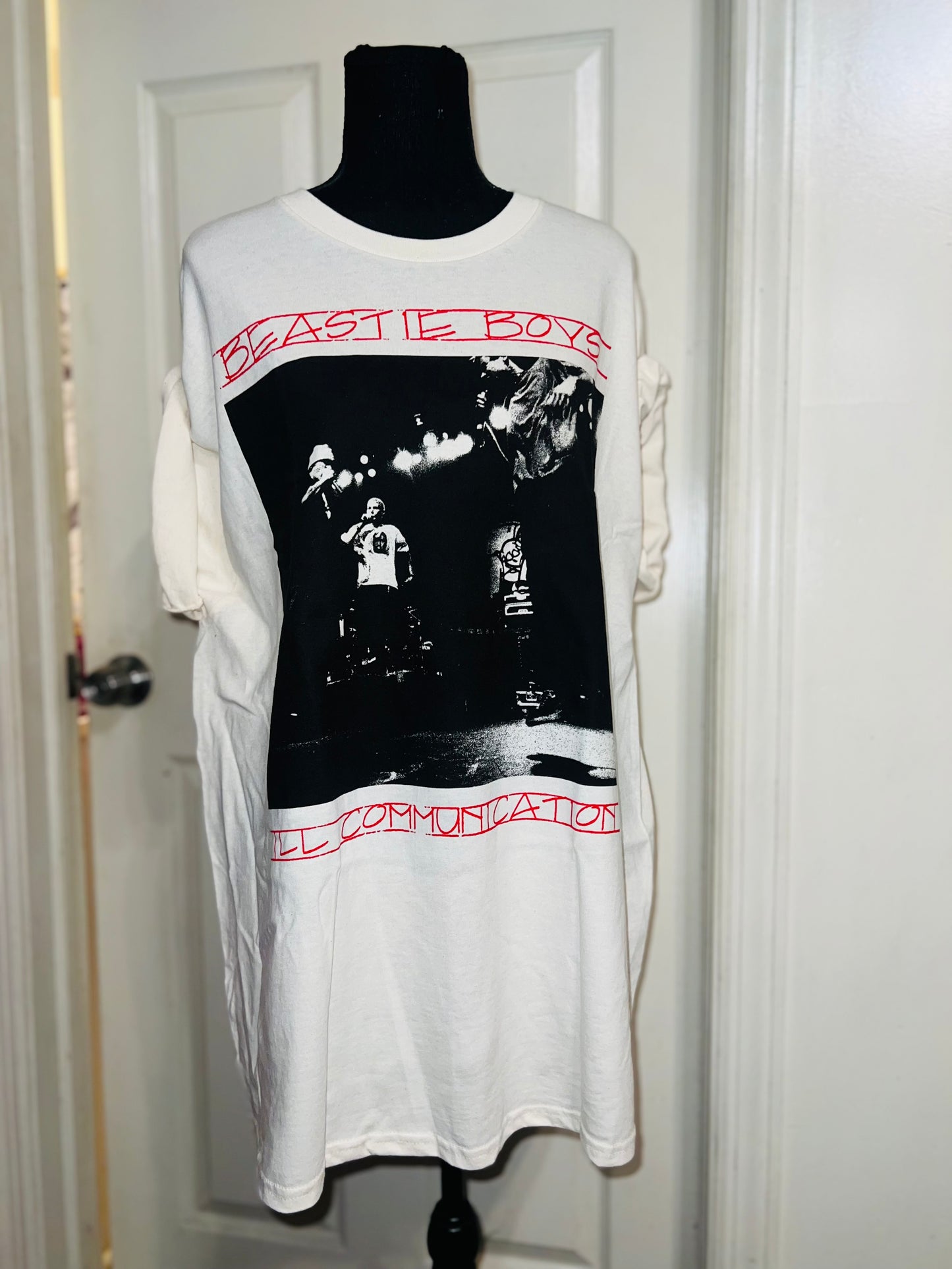 Beastie Boys Double Sided Oversized Distressed Tee