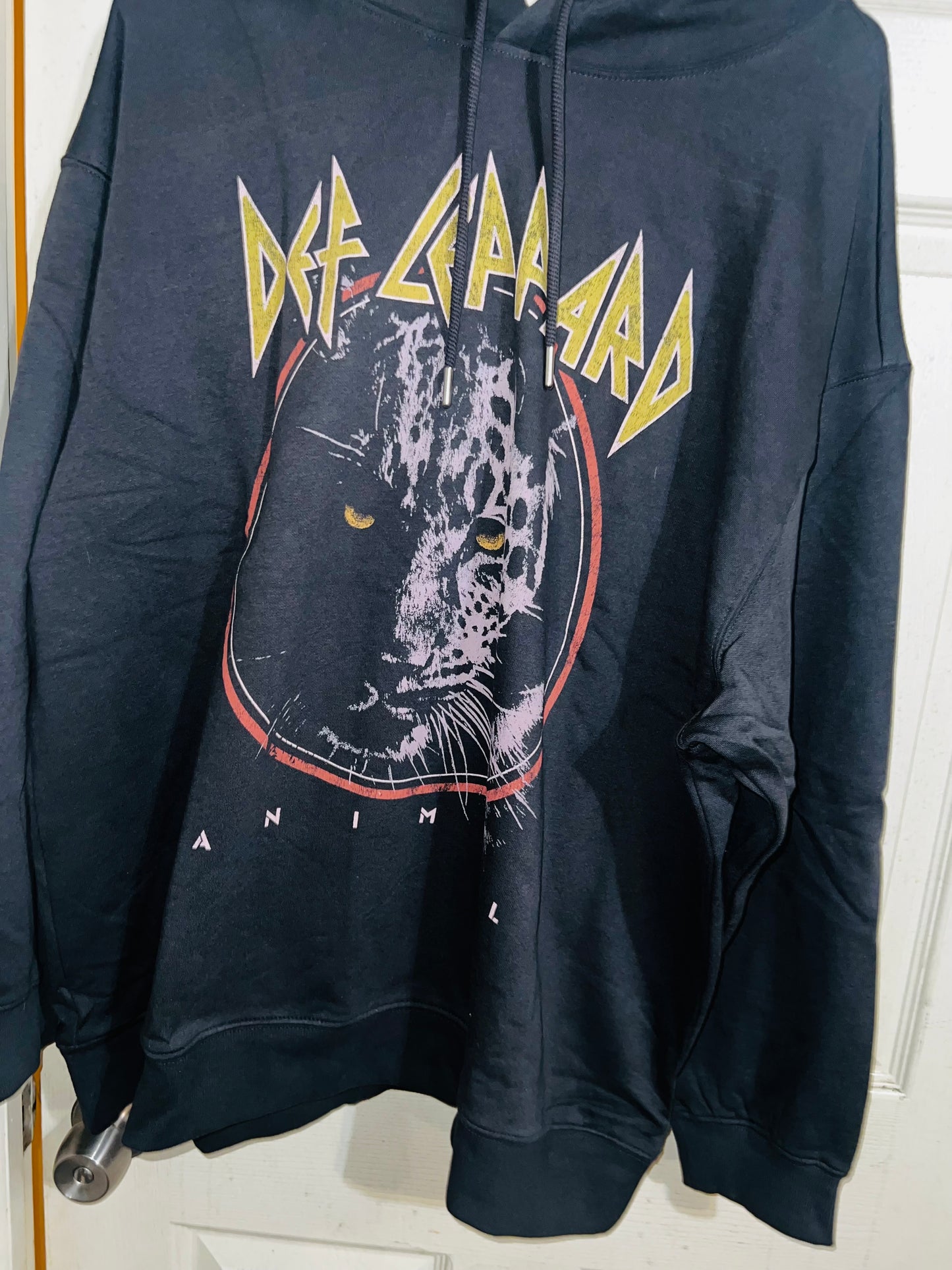 Def Leppard Oversized Hooded Sweatshirt
