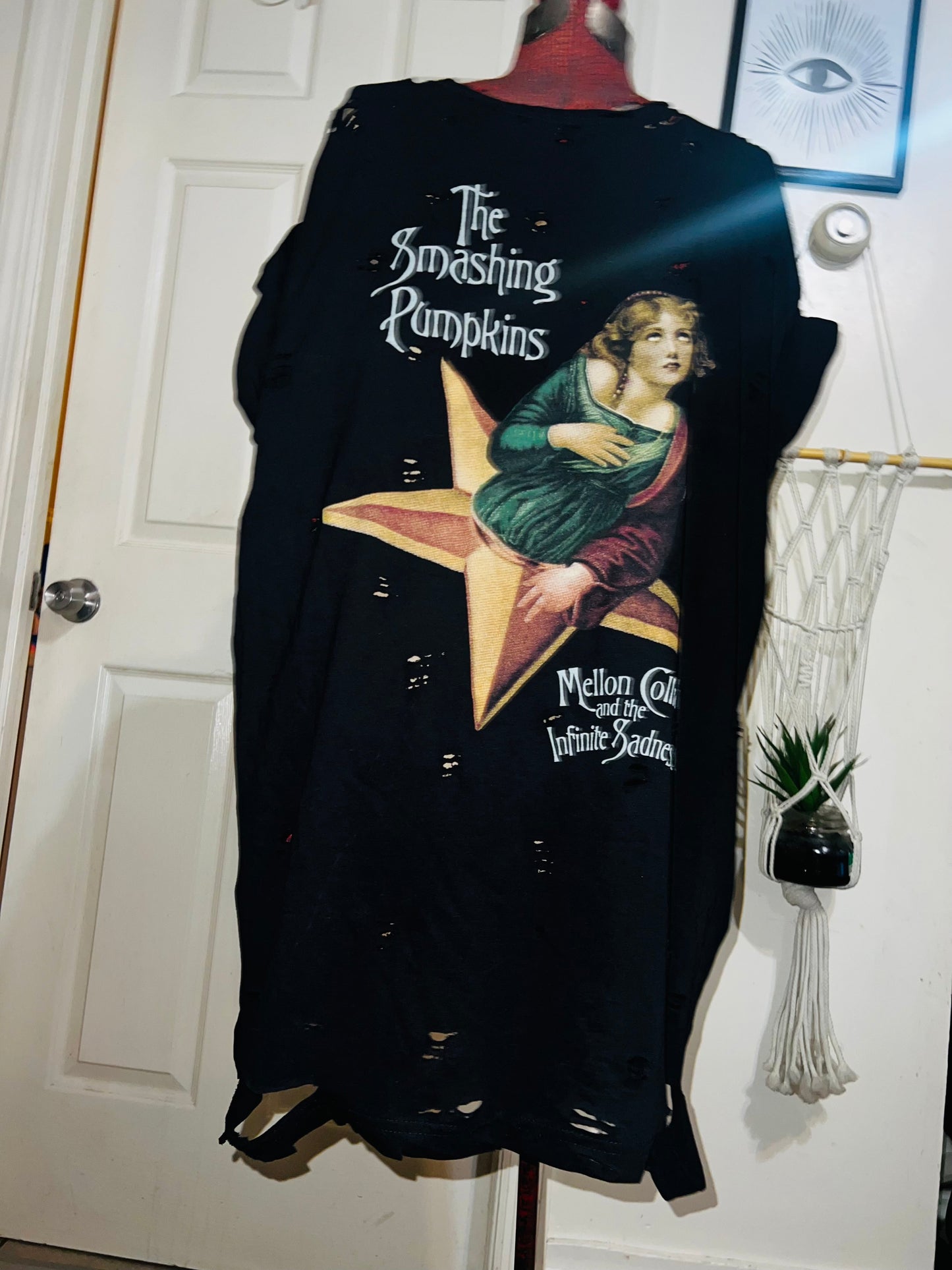 Smashing Pumpkins Oversized Distressed Tee