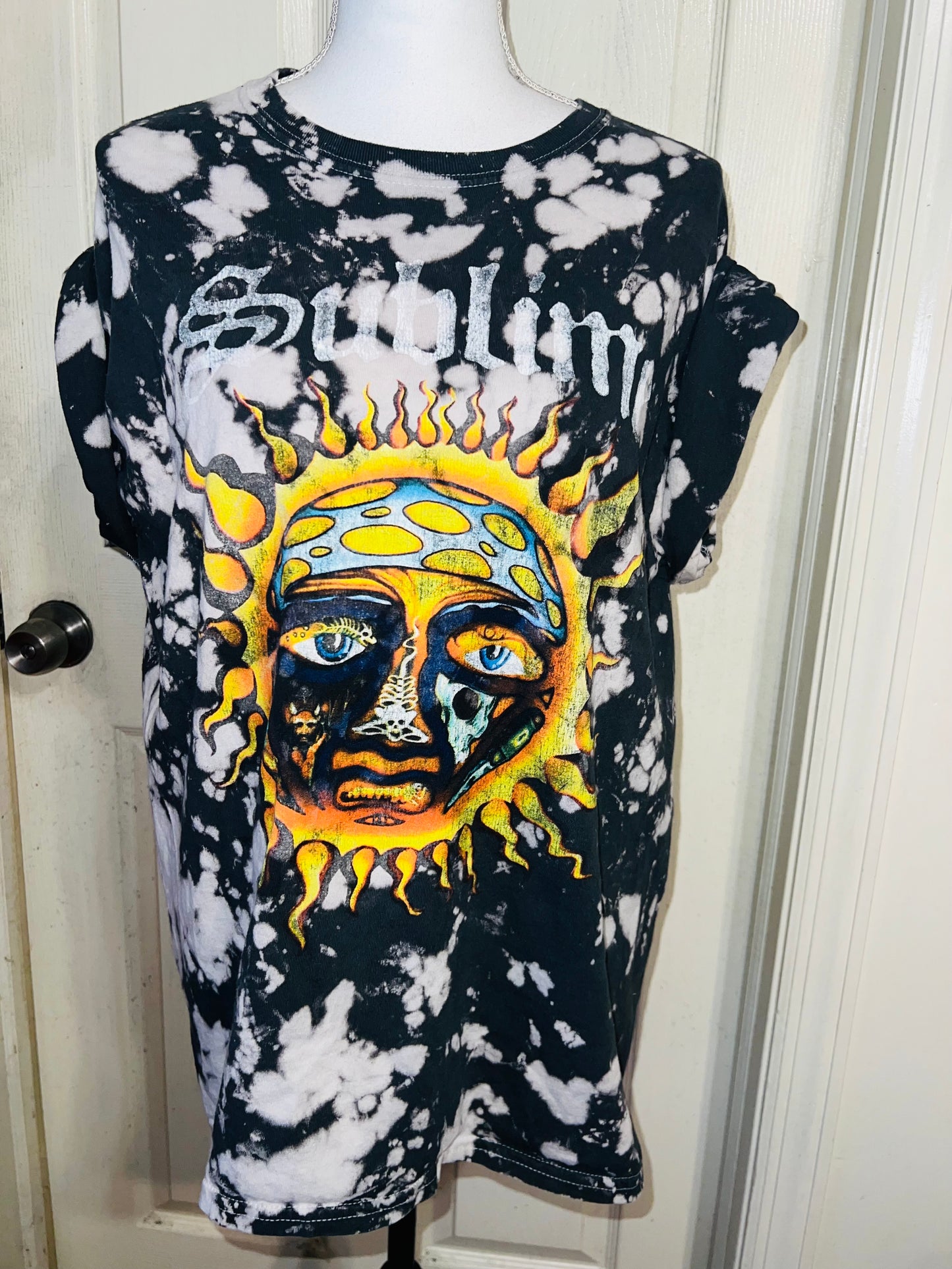 Sublime Tie Dye Oversized Distressed Tee
