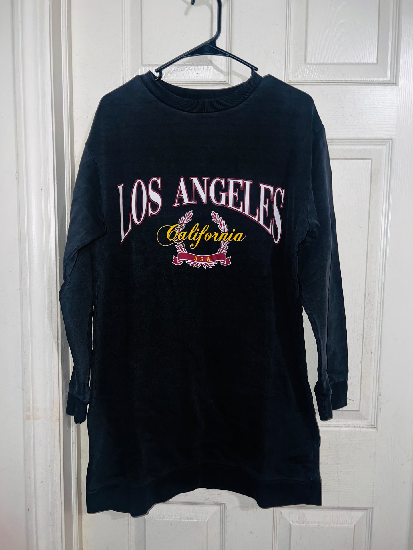Los Angeles Oversized Long Sweatshirt/Dress
