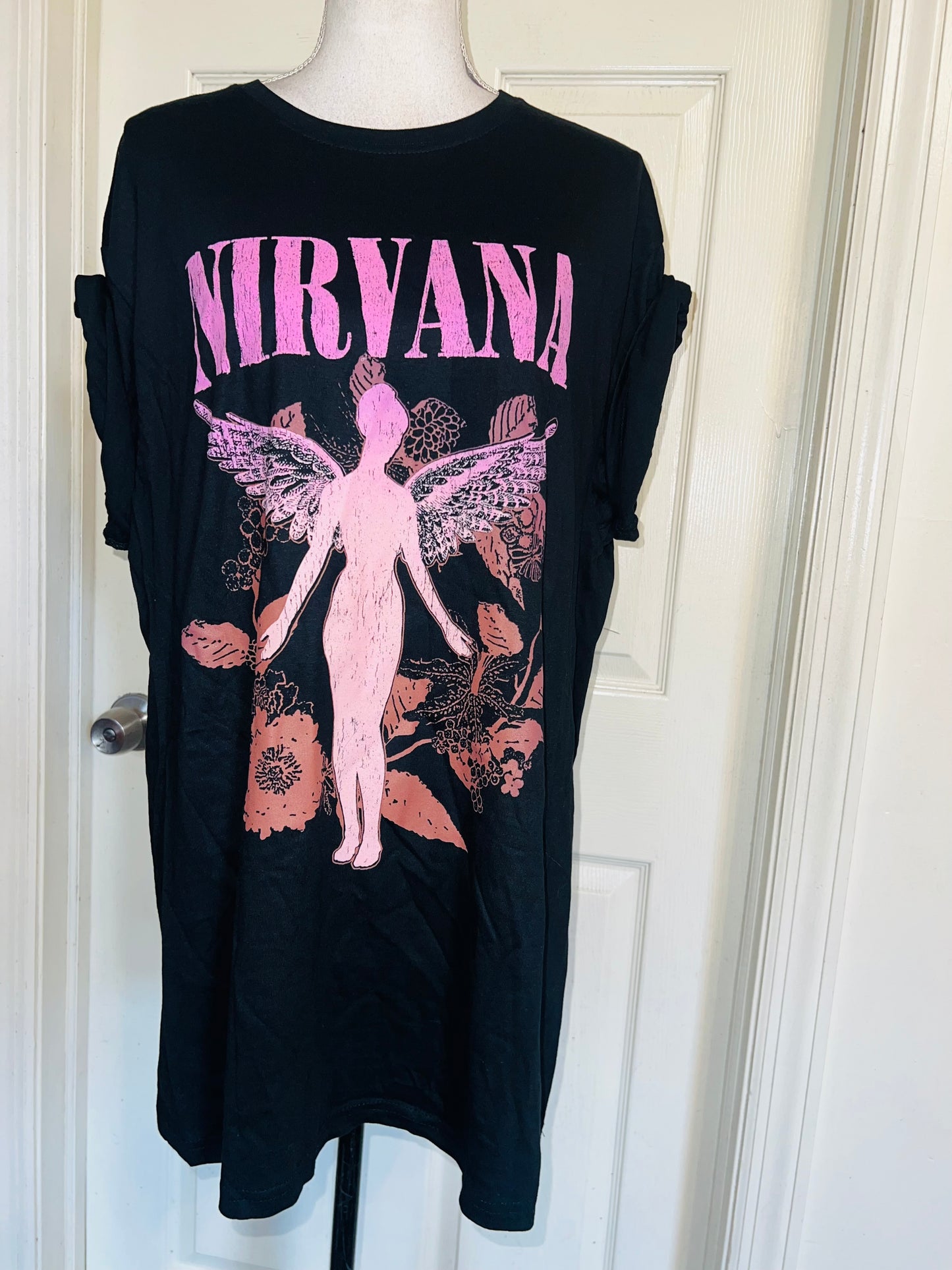 Nirvana Oversized Distressed Tee