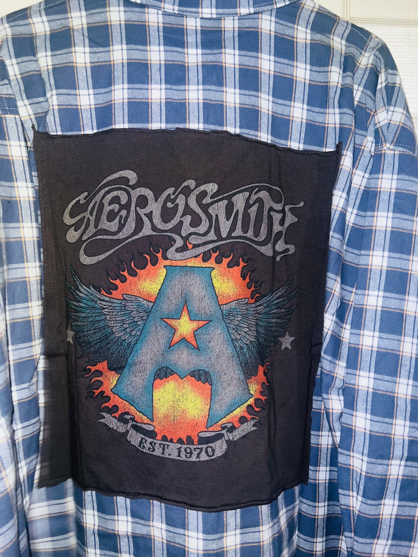 Aerosmith Oversized Flannel with a Backpatch