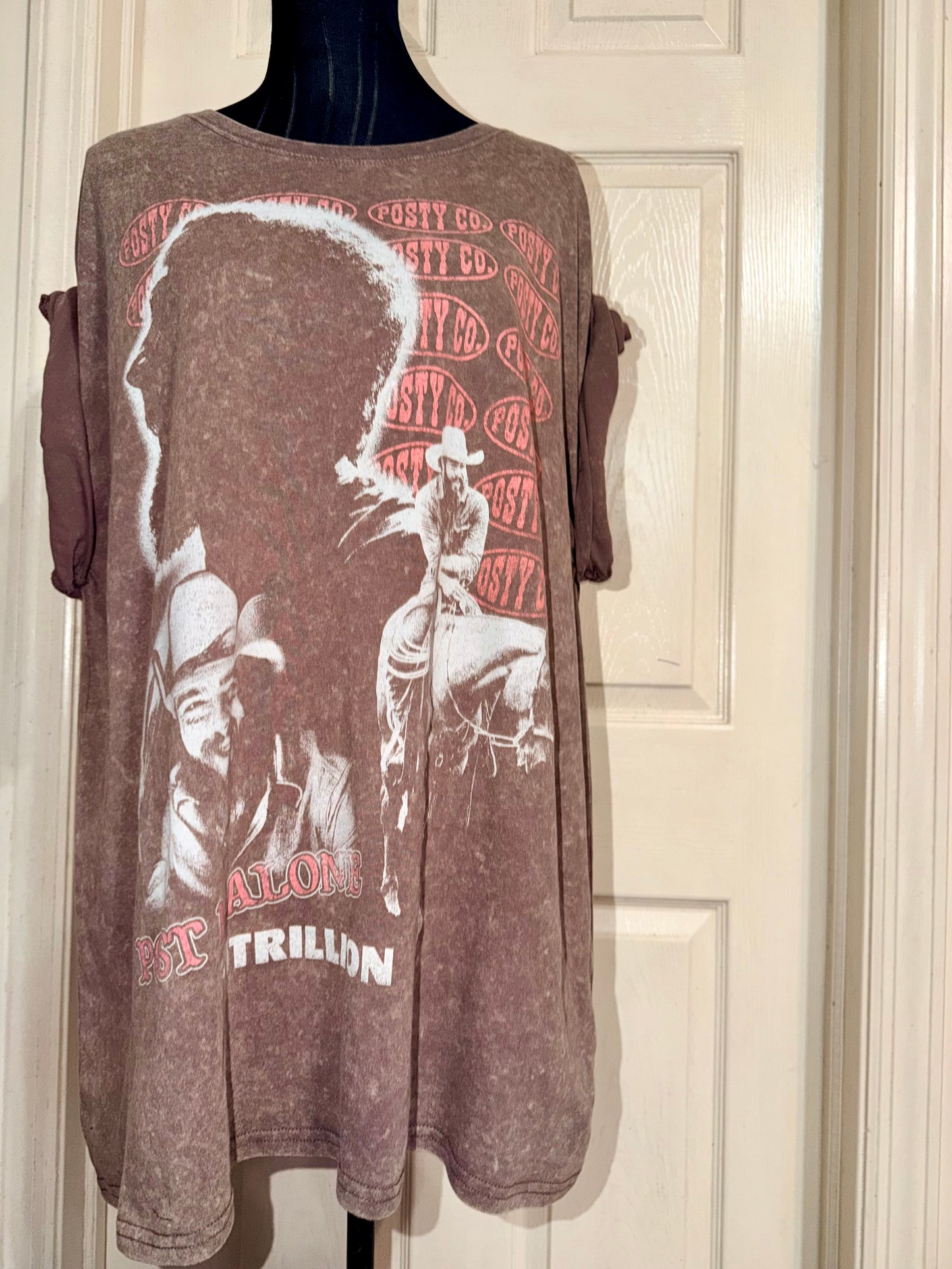 Post Malone Double Sided Oversized Distressed Tee