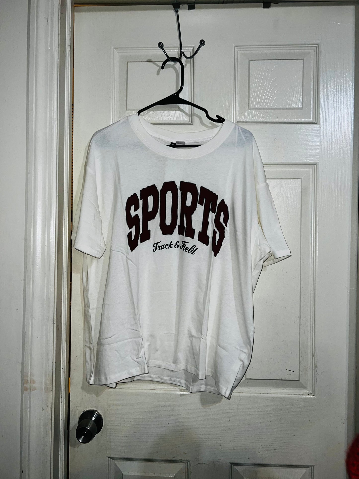Sports Oversized Distressed Tee