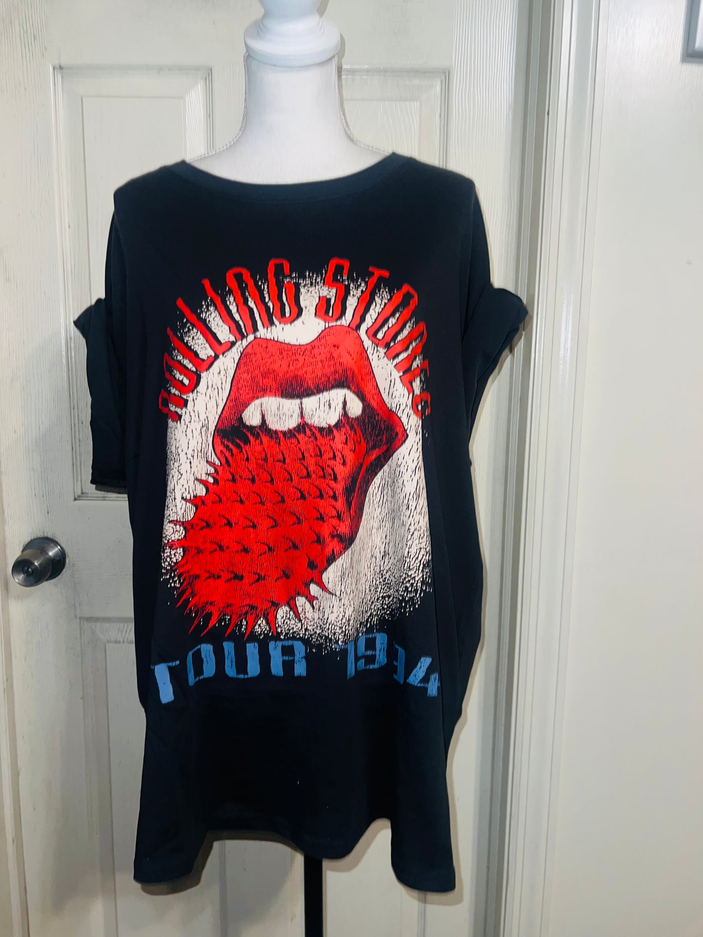 Rolling Stones Oversized Distressed Tee