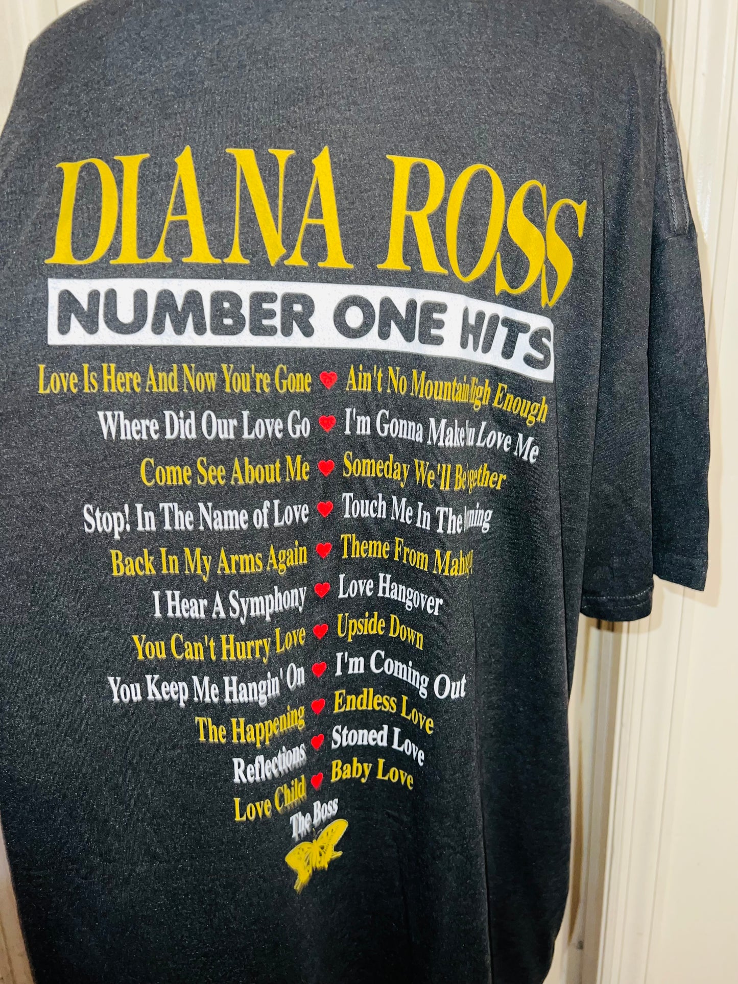 Diana Ross Double Sided Oversized Distressed Tee