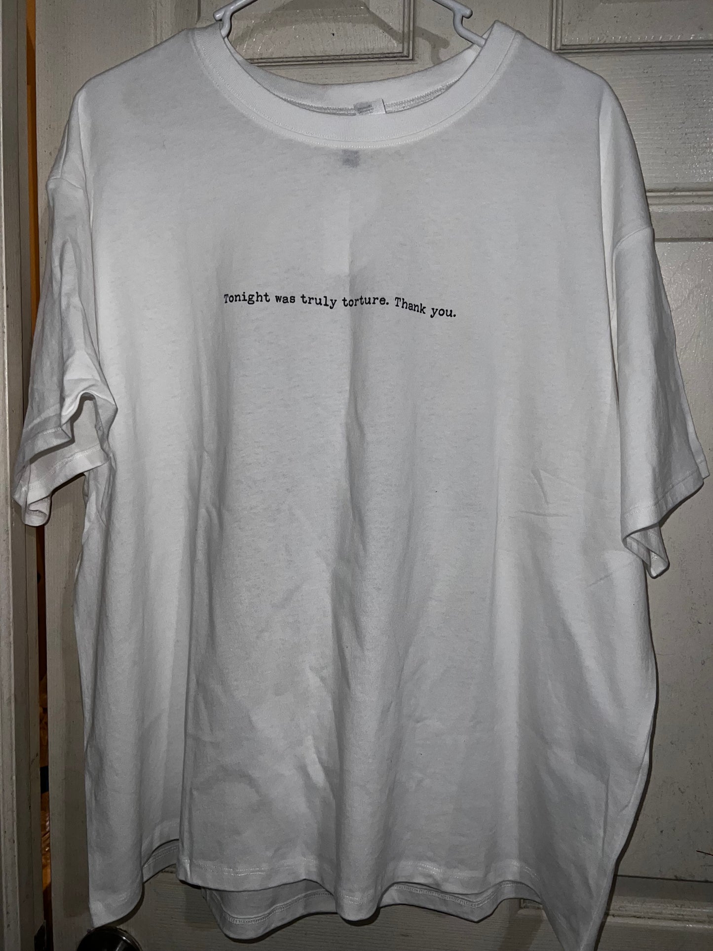 “Today was torture” Wednesday/The Addams Family Oversized Distressed Tee