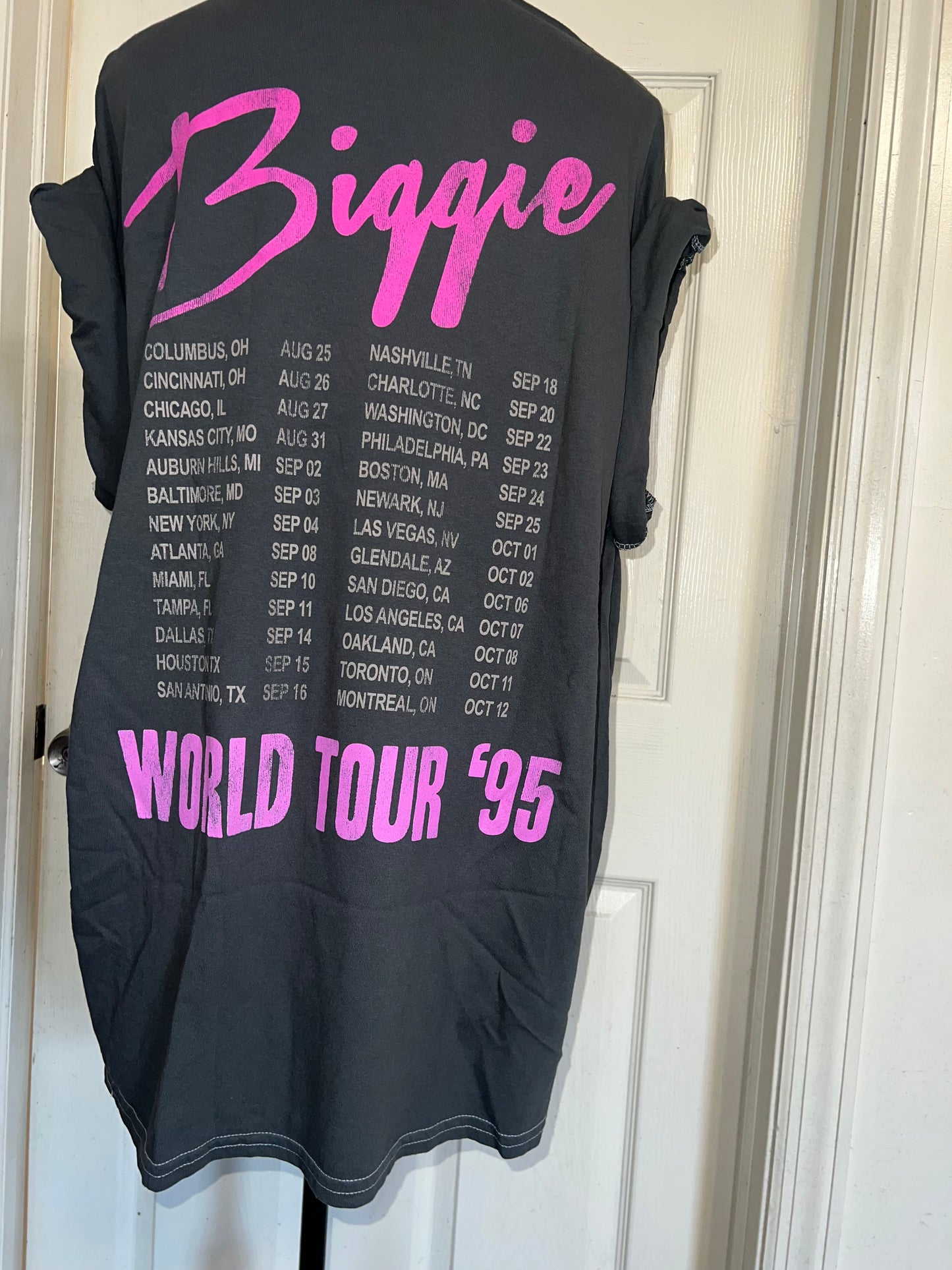 Biggie Smalls Double Sided Oversized Distressed Tee
