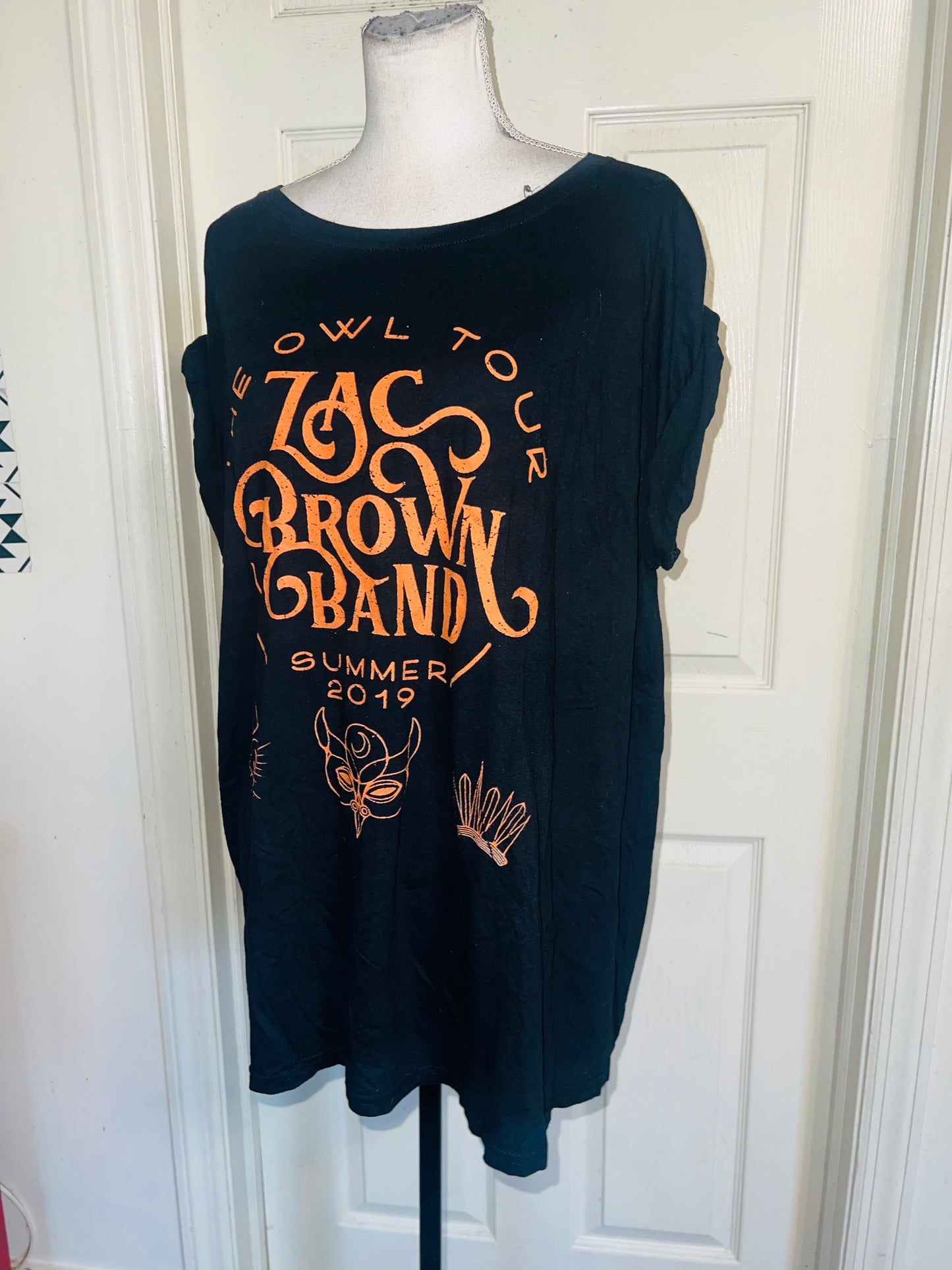 Zac Brown Band Double Sides Oversized Distressed Tee