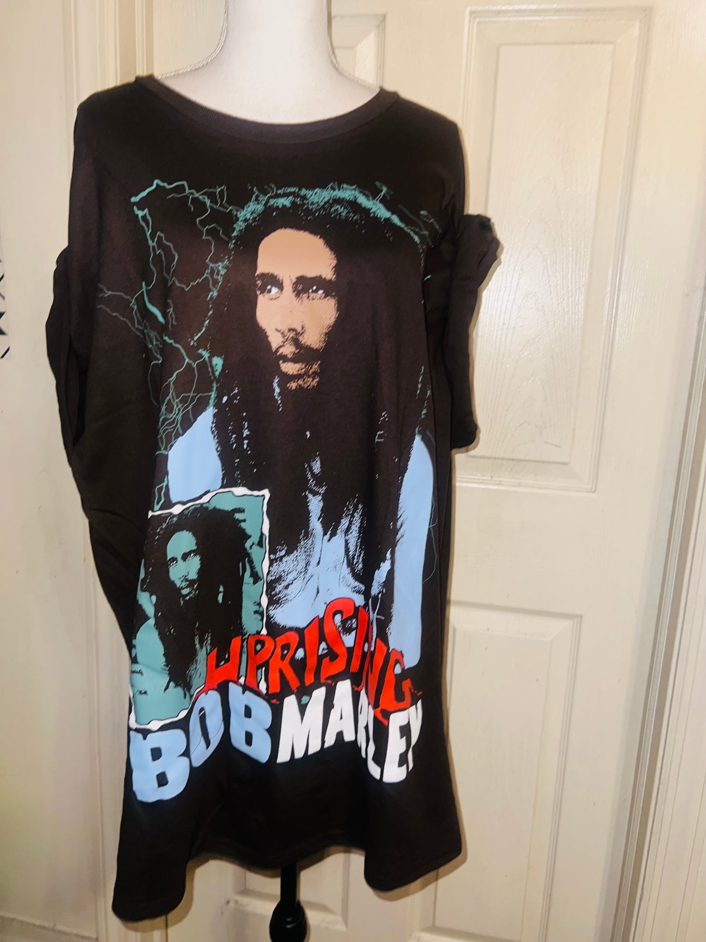 Bob Marley Oversized Distressed Tee
