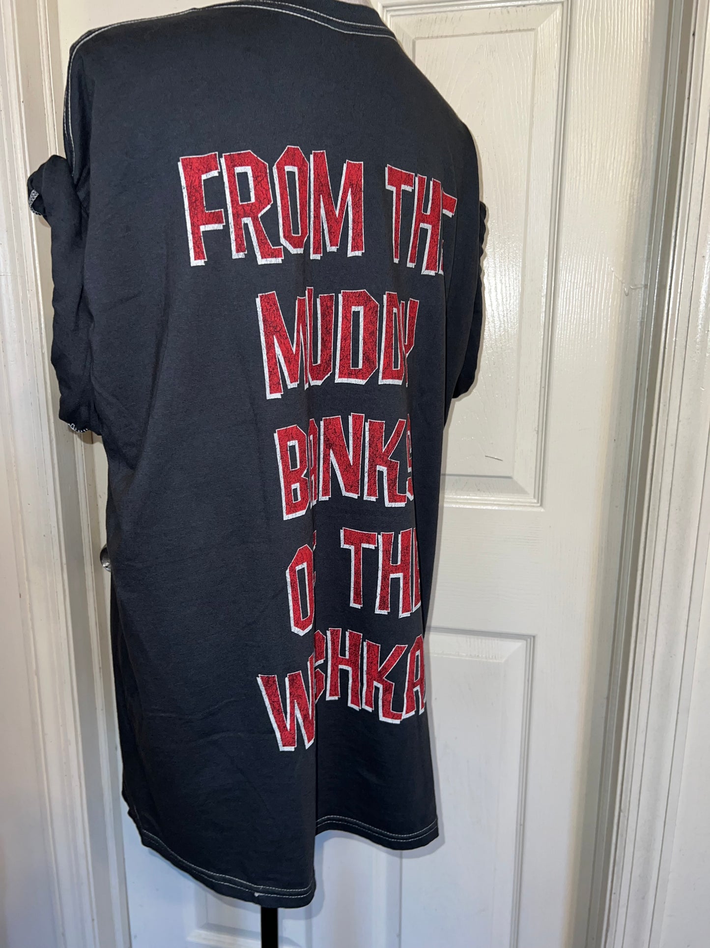 Nirvana Double Sided Oversized Distressed Tee