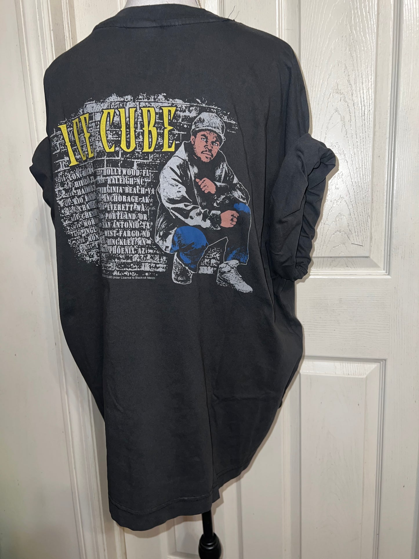 Ice Cube Double Sided Oversized Distressed Tee