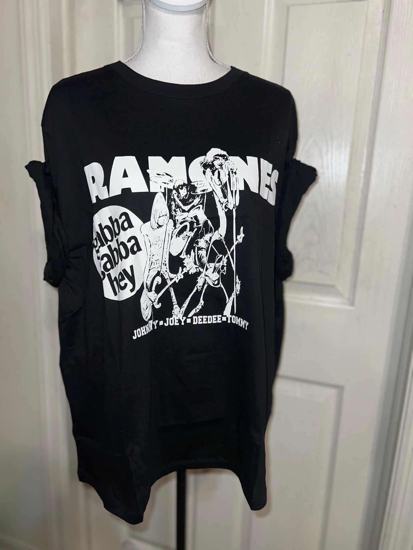 Ramones Oversized Distressed Tee