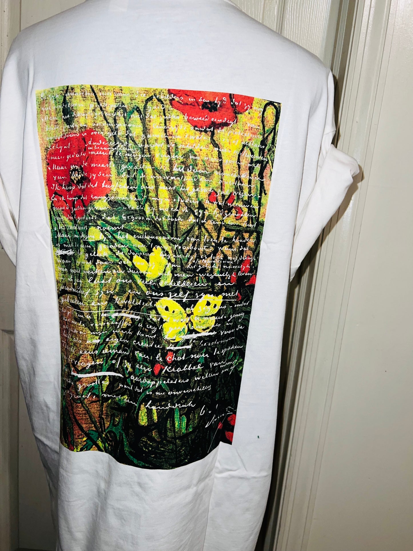 Vincent Van Gogh Double Sided Distressed Tee