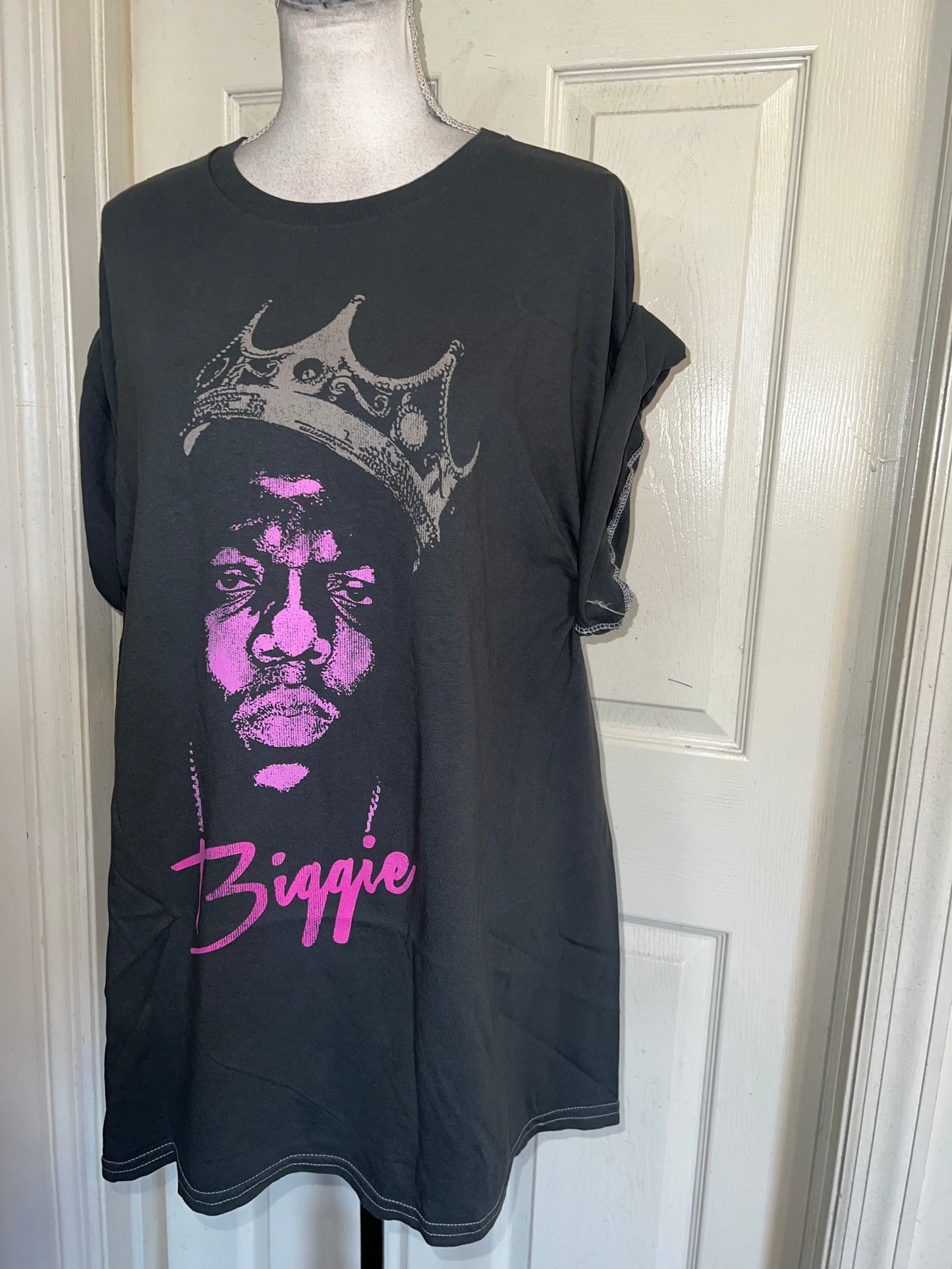 Biggie Smalls Double Sided Oversized Distressed Tee