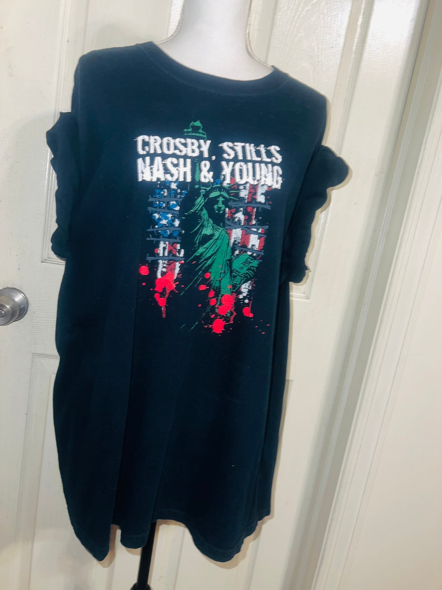 Crosby, Stills, Nash & Young Double Sided Vintage Tee
