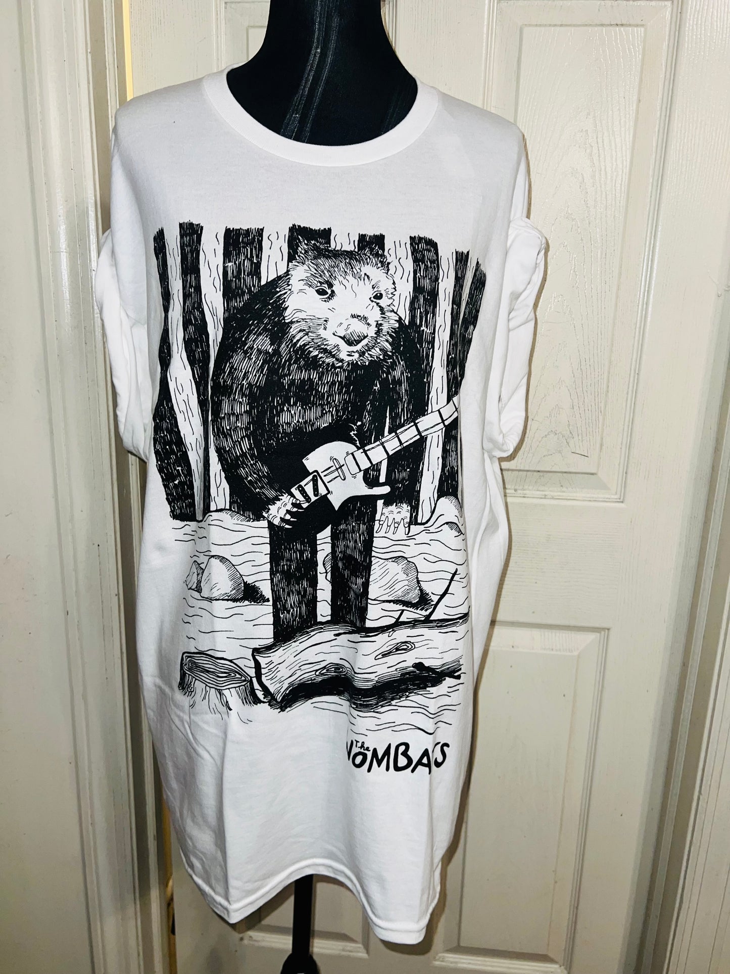 The Wombats Oversized Distressed Tee