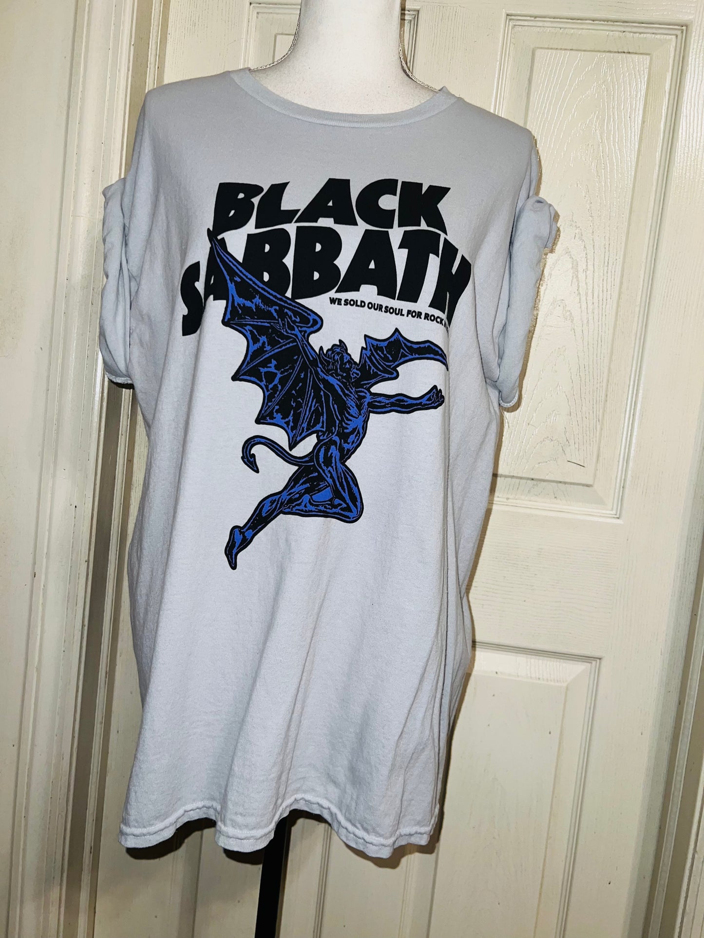 Black Sabbath Oversized Distressed Tee
