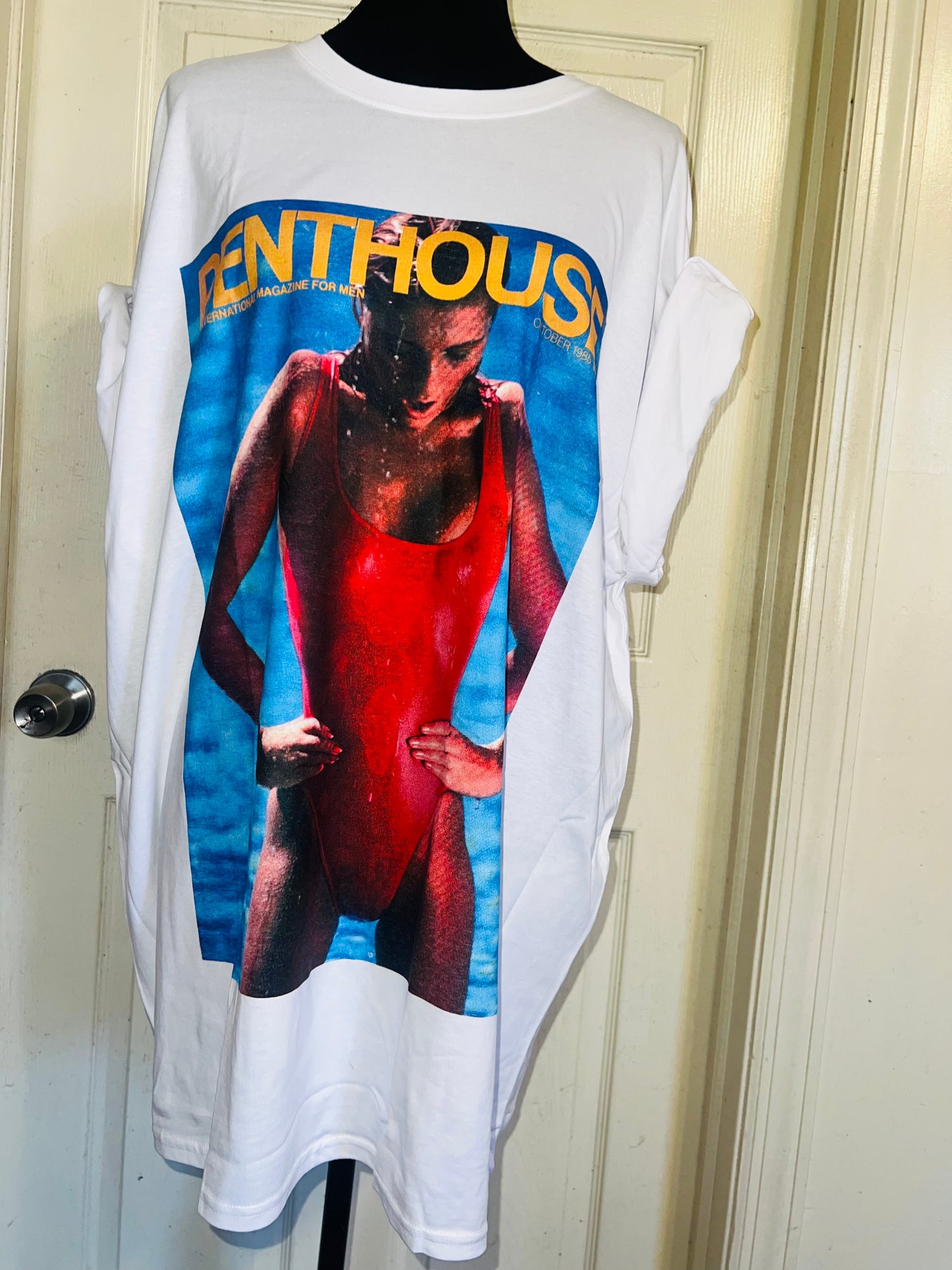 Penthouse Oversized Distressed Tee