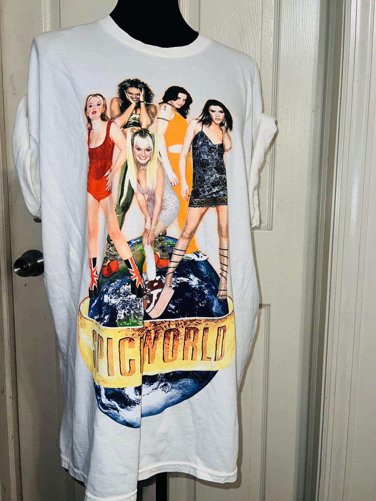 The Spice Girls “Spiceworld” Oversized Distressed Tee