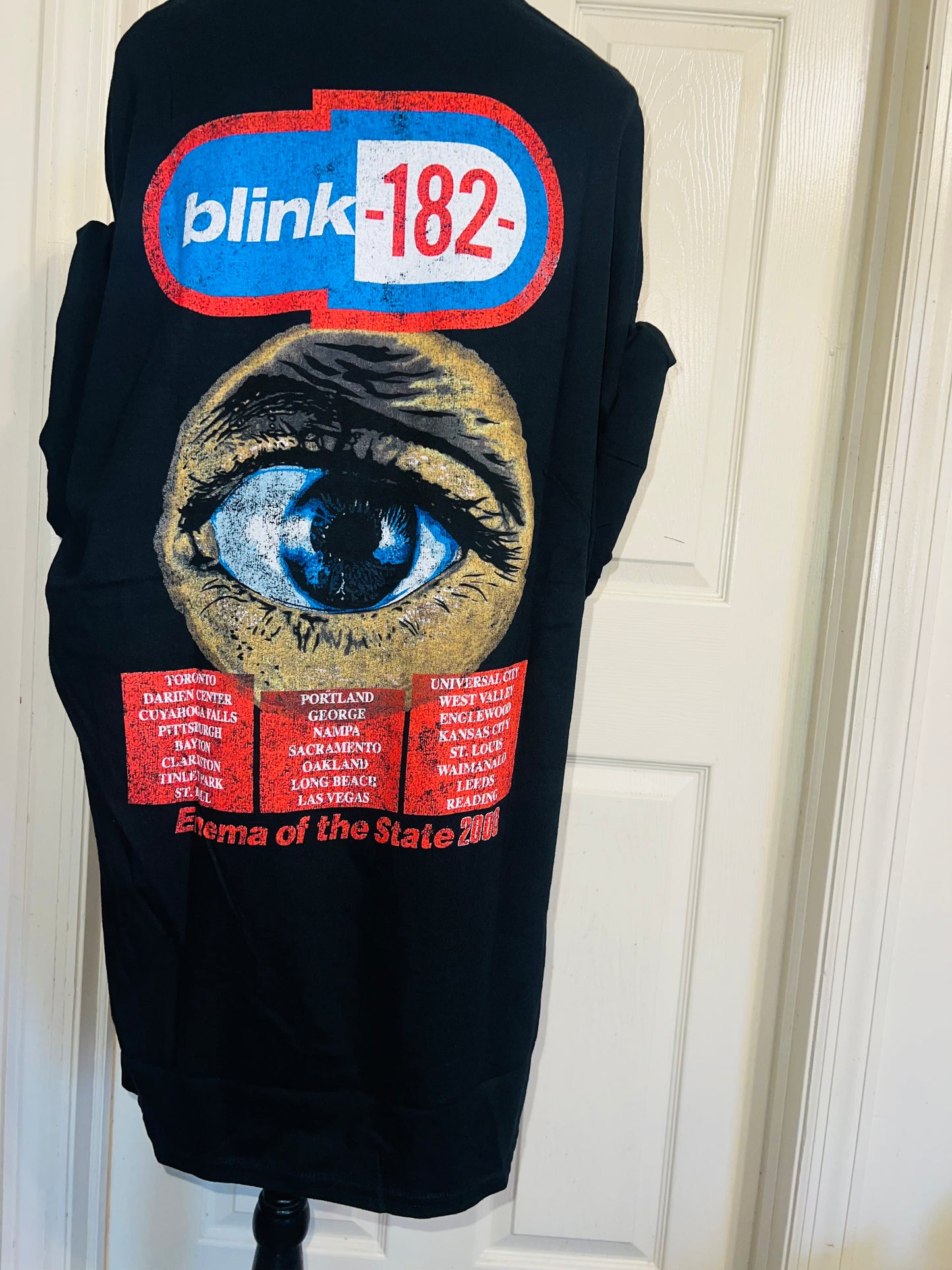 Blink 182 Double Sided Oversized Distressed Tee