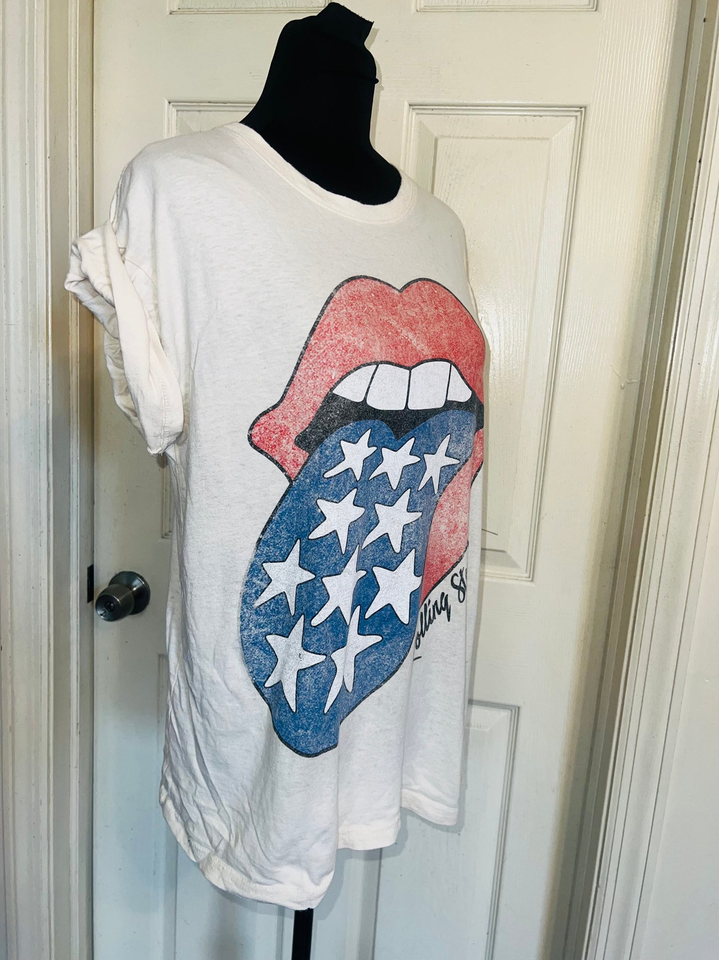 Rolling Stones Oversized Distressed Tee