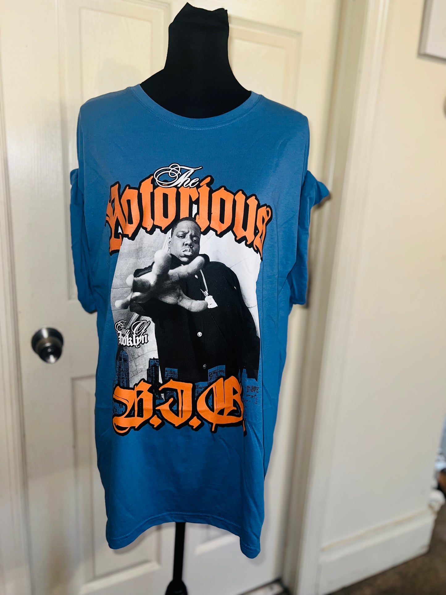 Notorious BIG Oversized Distressed Tee