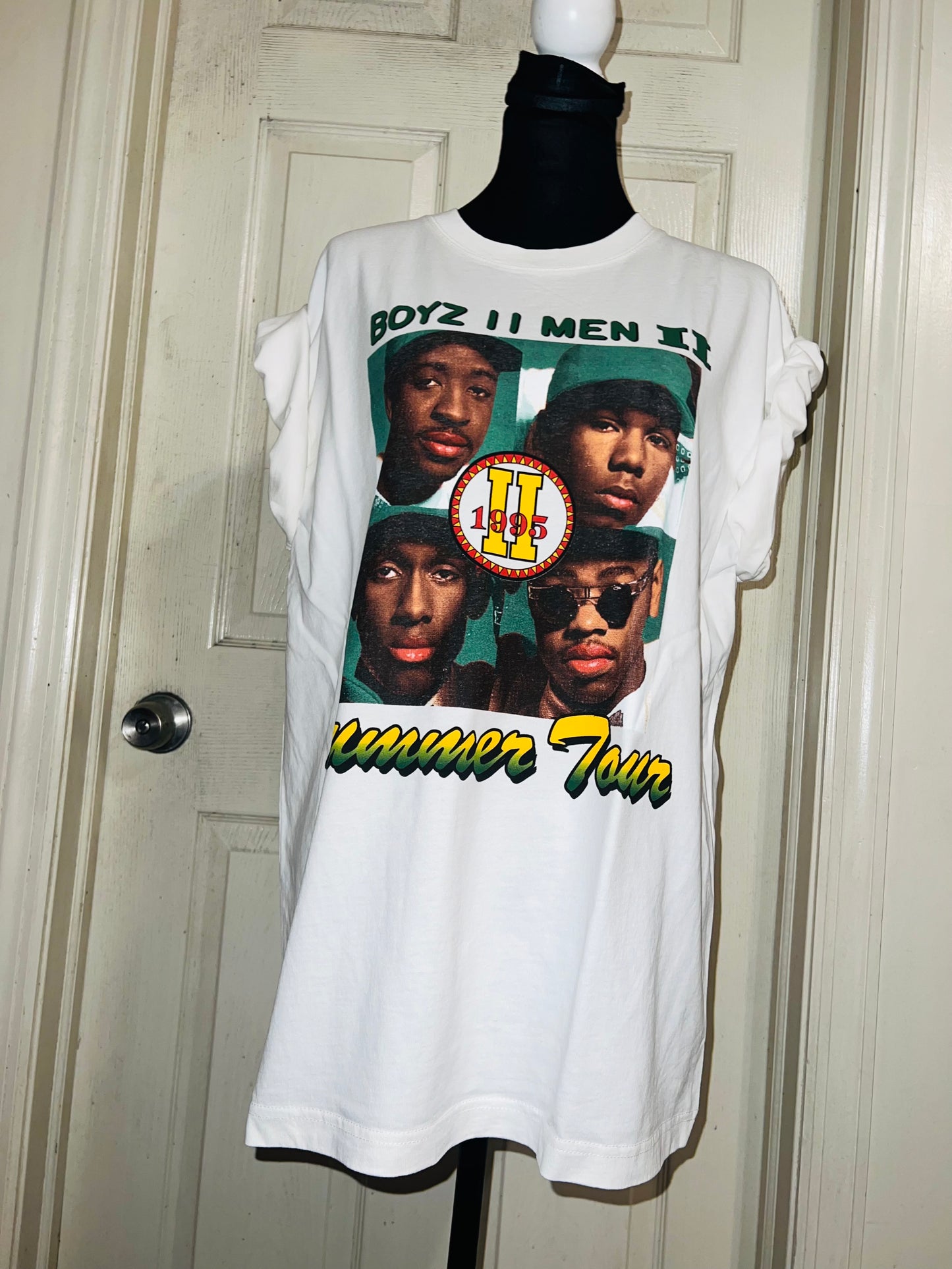 Boyz II Men Double Sided Oversized Distressed Tee