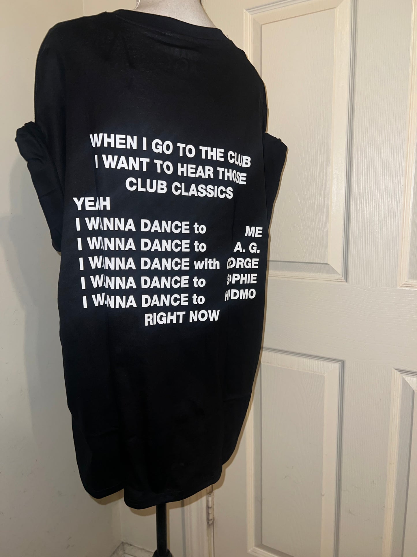 Charli XCX Double Sided Oversized Distressed Tee