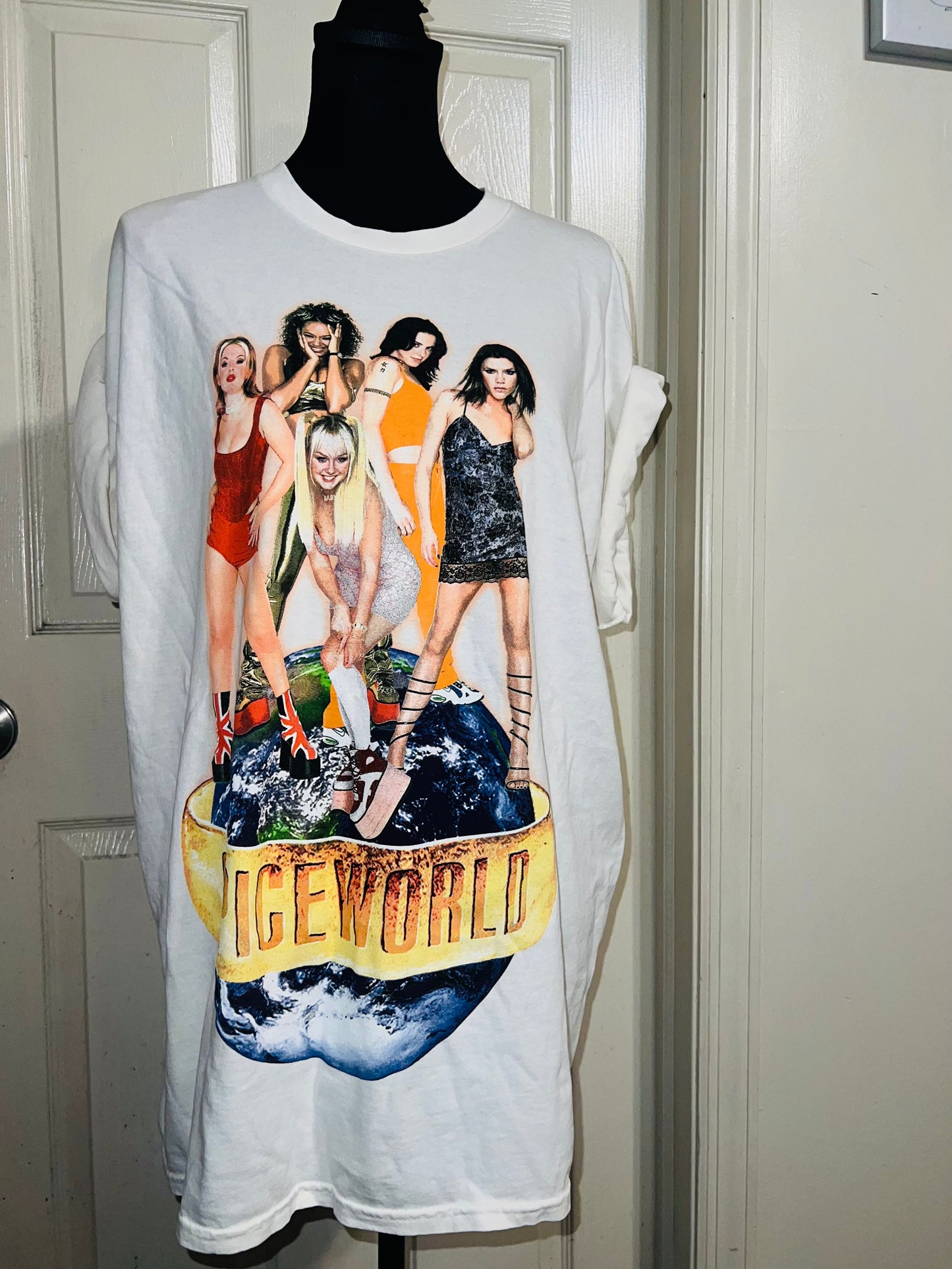 The Spice Girls “Spiceworld” Oversized Distressed Tee