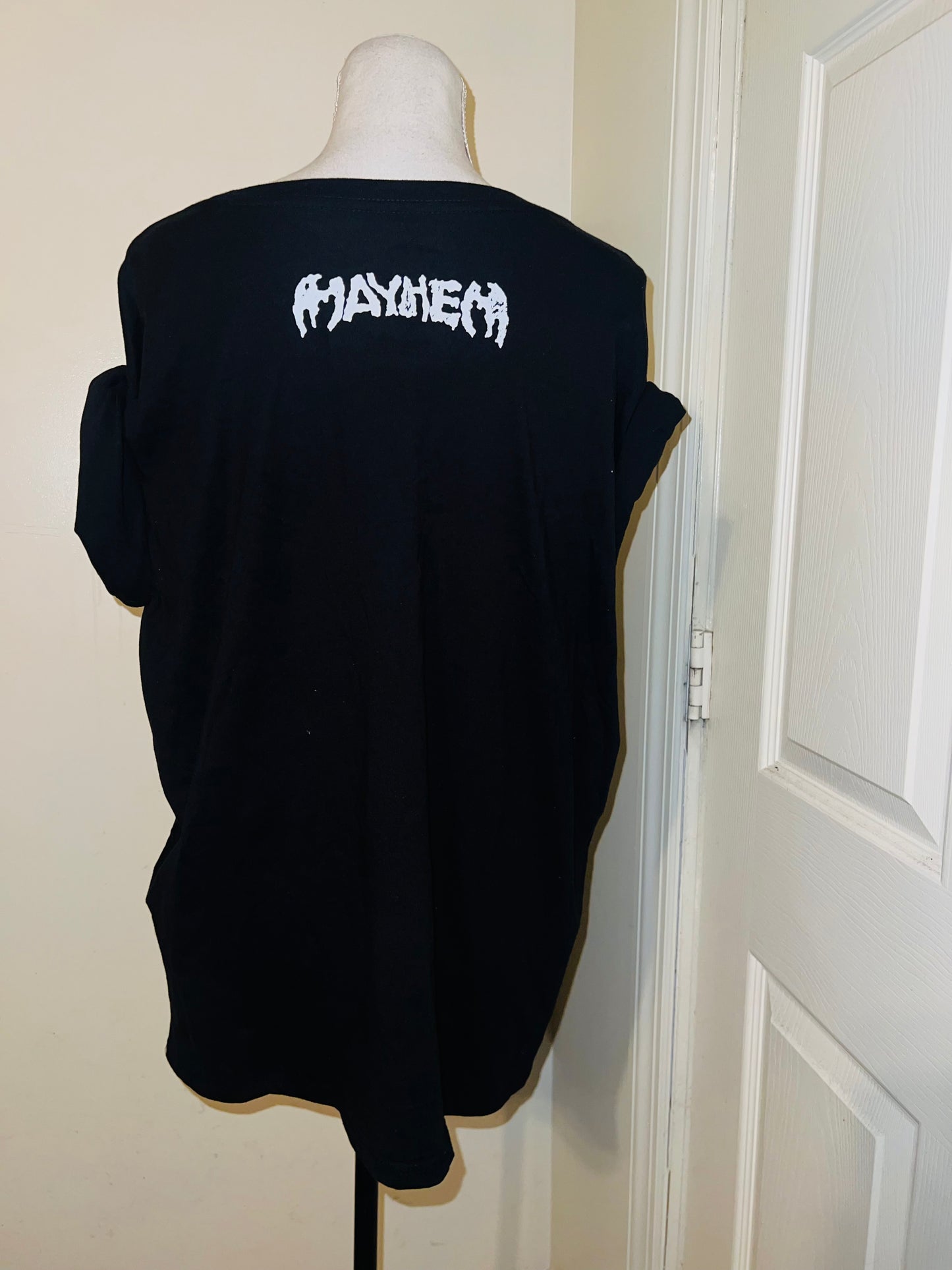 Lady Gaga Oversized Distressed Tee
