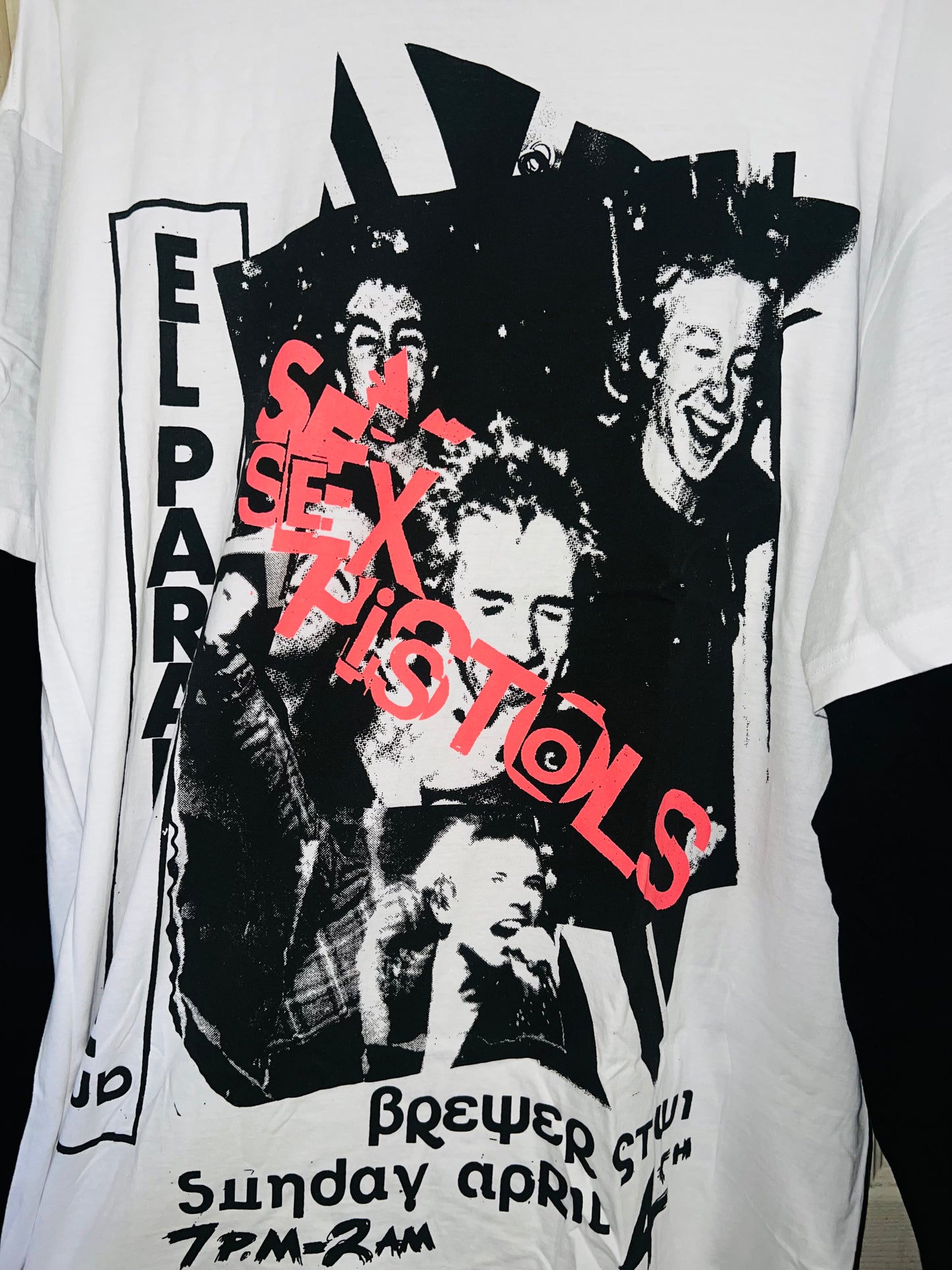 Sex Pistols Double Sided Long Sleeve Oversized Shirt