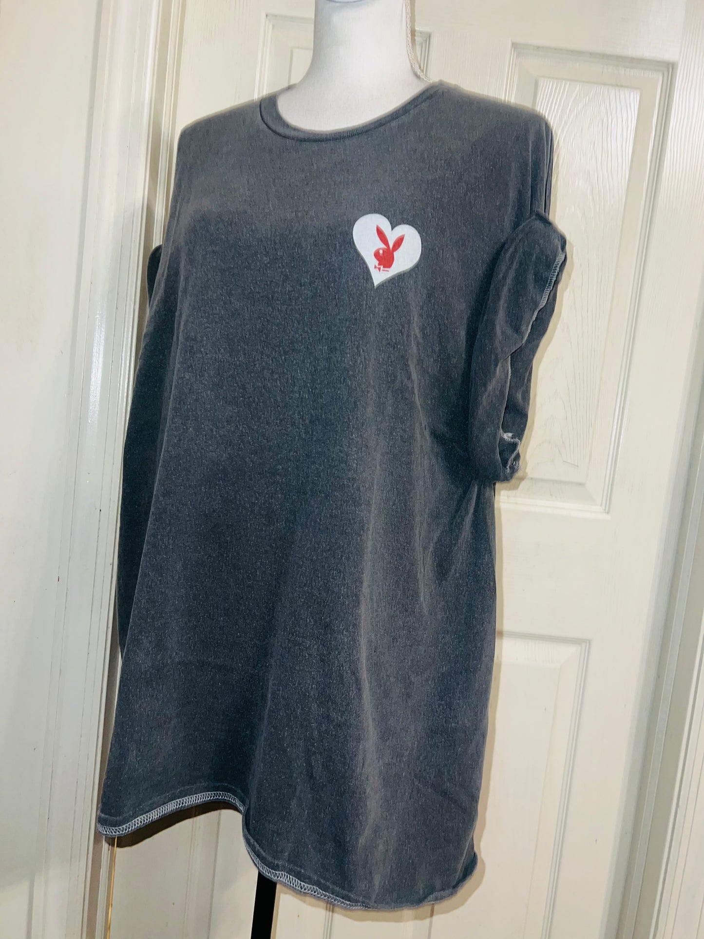 Playboy Double Sided Oversized Distressed Tee