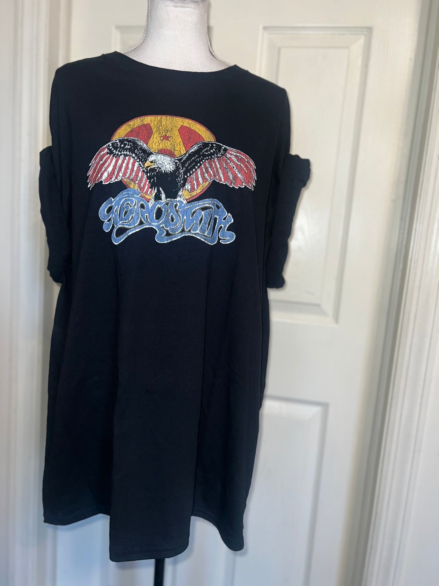 Aerosmith Oversized Distressed Tee