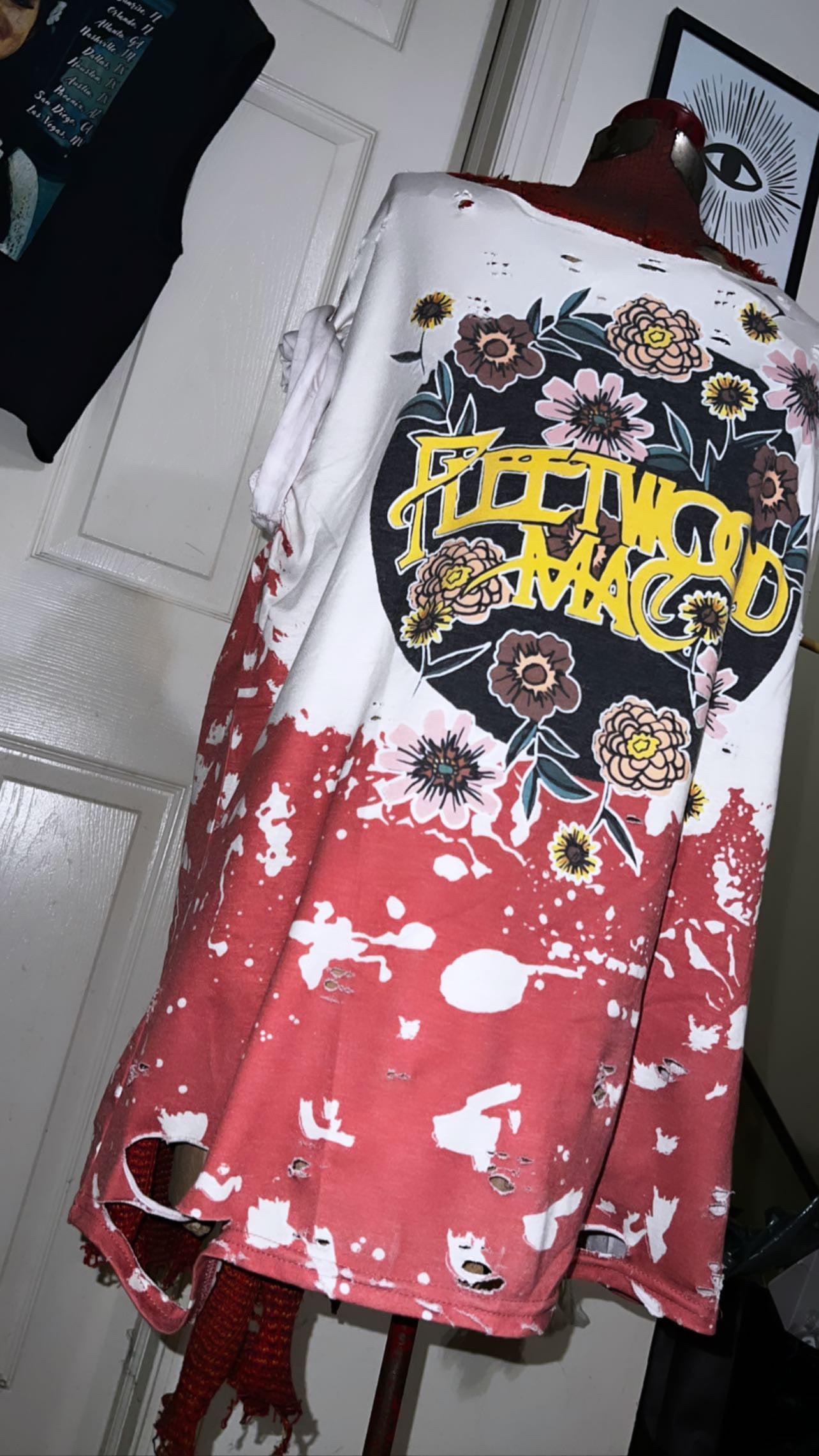 Fleetwood Mac Floral Distressed Tee