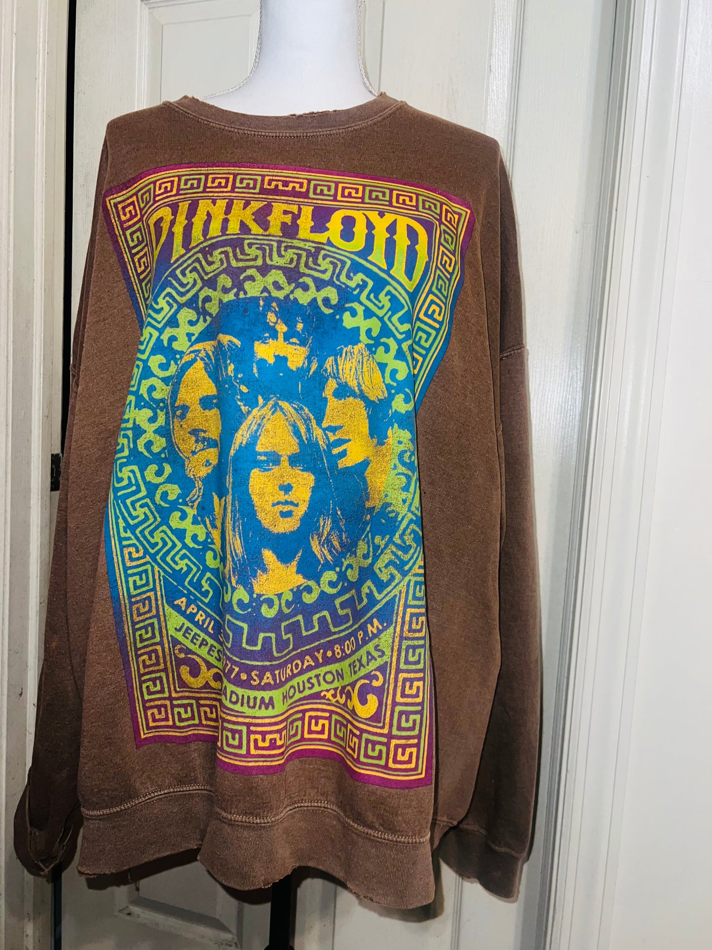 Pink Floyd Oversized Distressed Sweatshirt