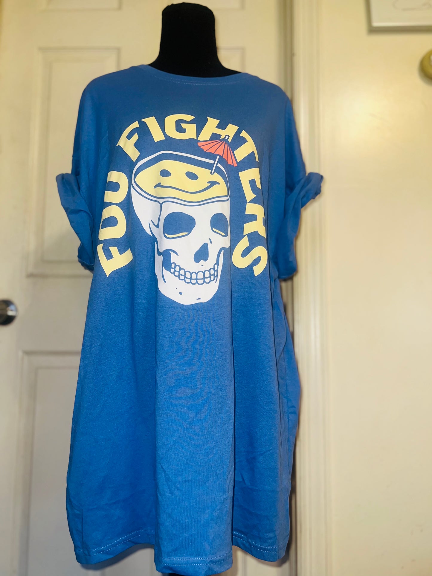 Foo Fighters Oversized Distressed Tee