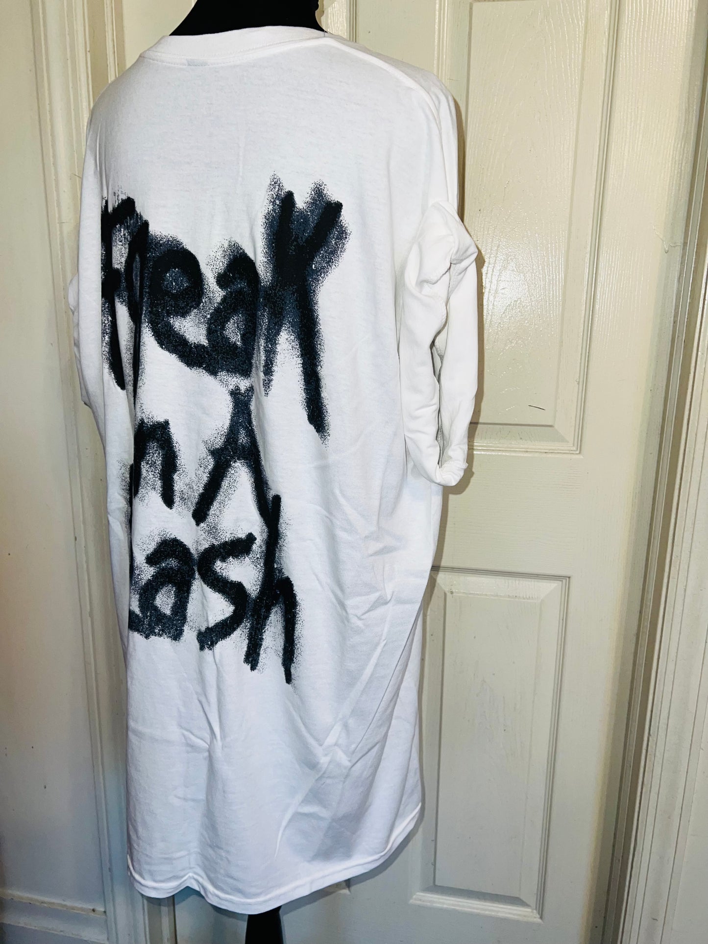 Korn Double Sided Oversized Distressed Tee