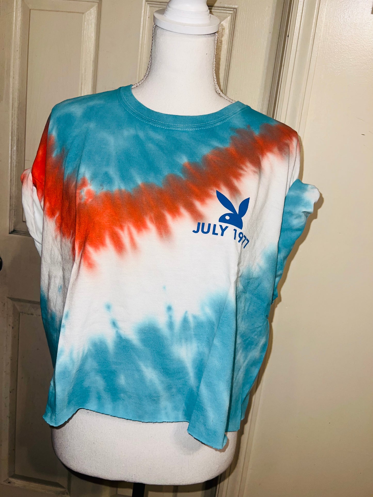 Playboy Double Sided Oversized Cropped Tee